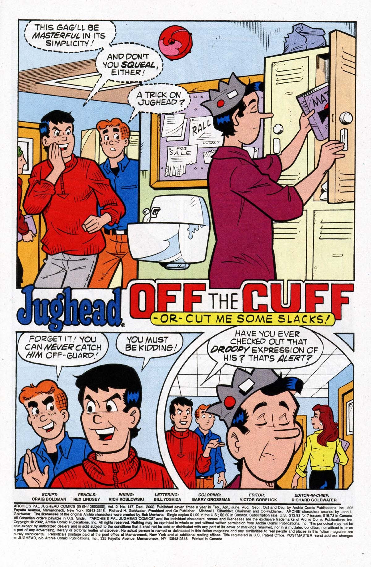 Read online Archie's Pal Jughead Comics comic -  Issue #147 - 2