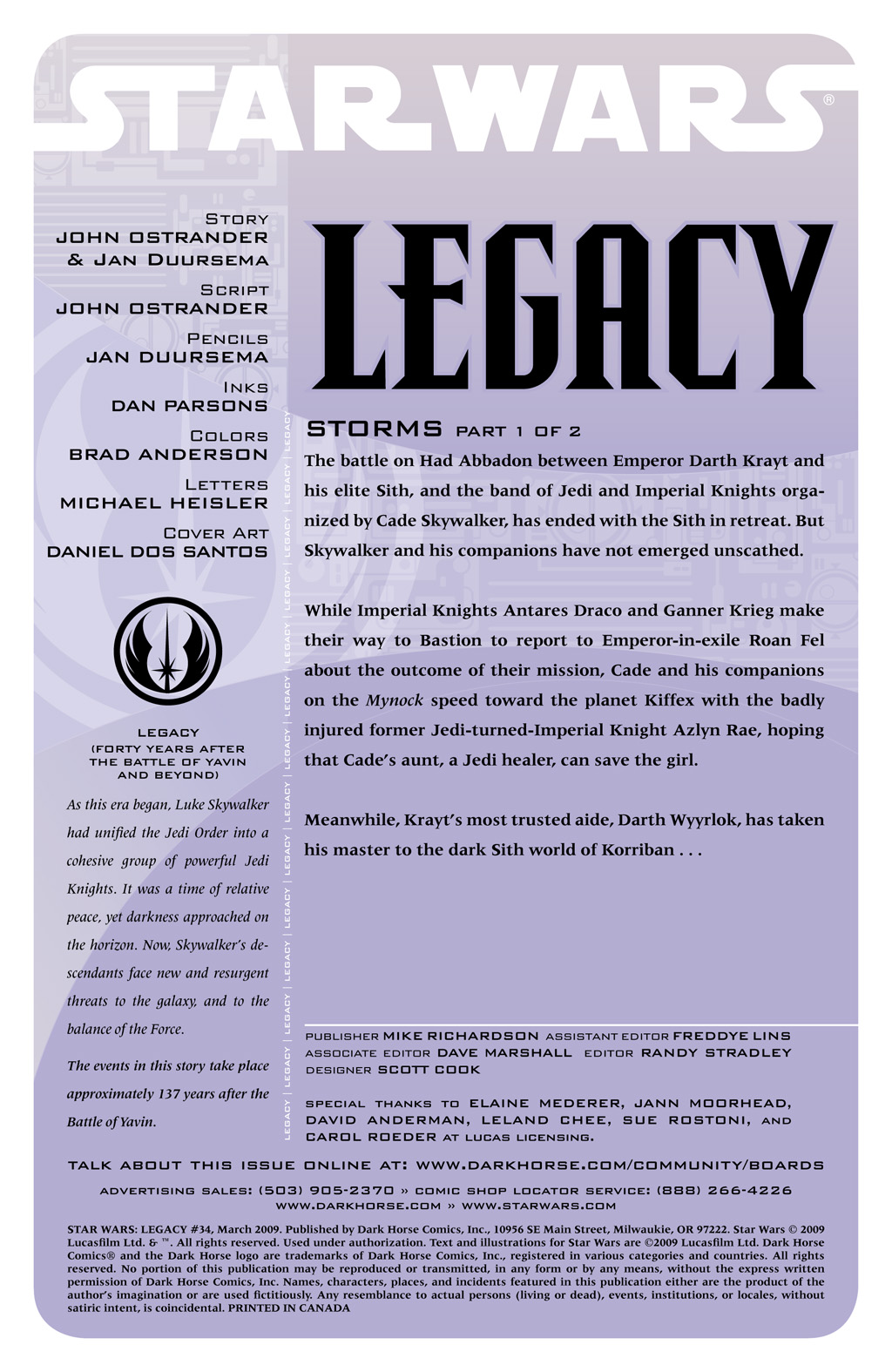 Read online Star Wars: Legacy (2006) comic -  Issue #34 - 2