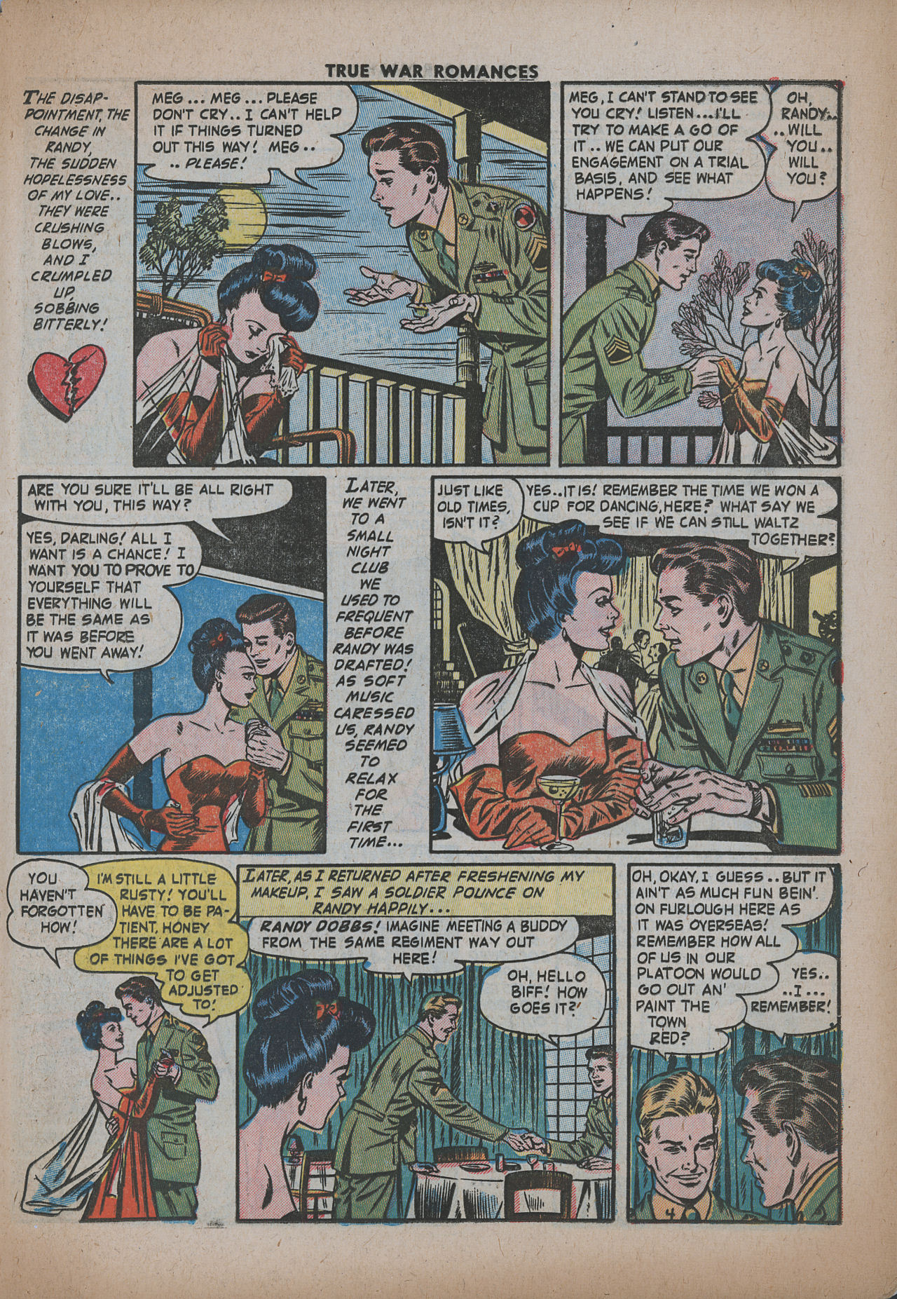 Read online True War Romances comic -  Issue #19 - 21