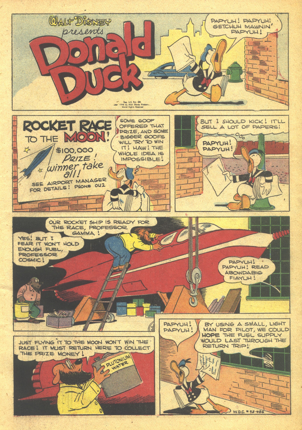 Read online Walt Disney's Comics and Stories comic -  Issue #93 - 3