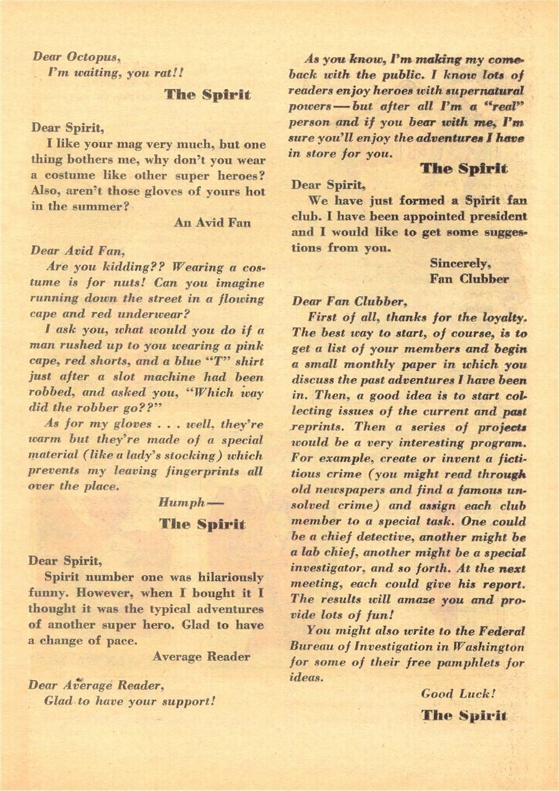 Read online The Spirit (1966) comic -  Issue #2 - 11