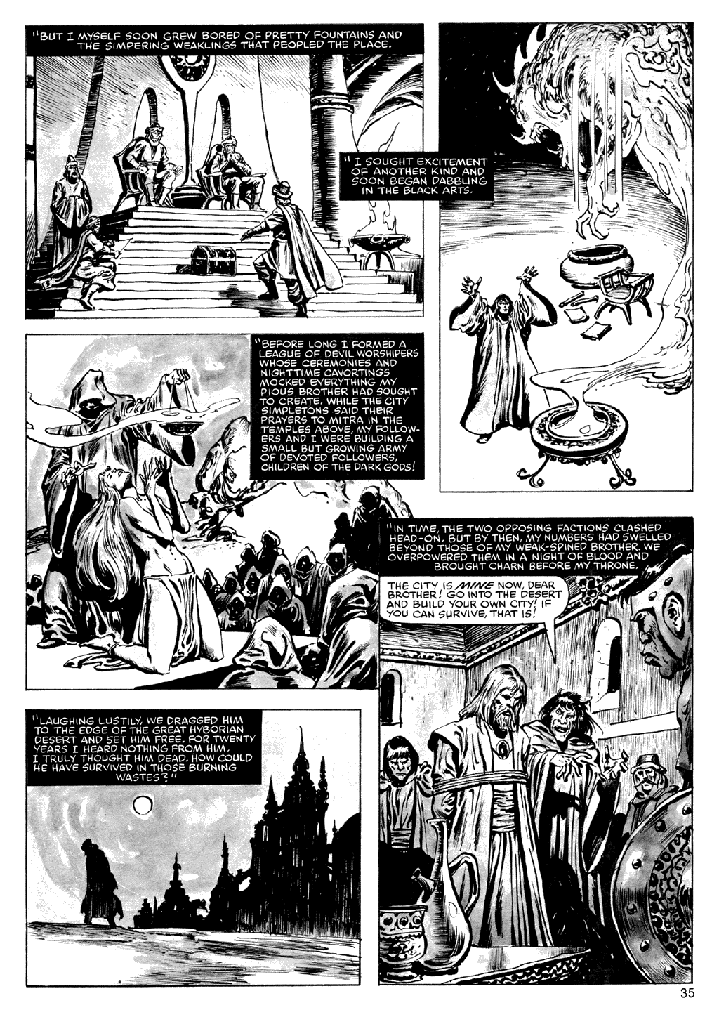 Read online The Savage Sword Of Conan comic -  Issue #72 - 35