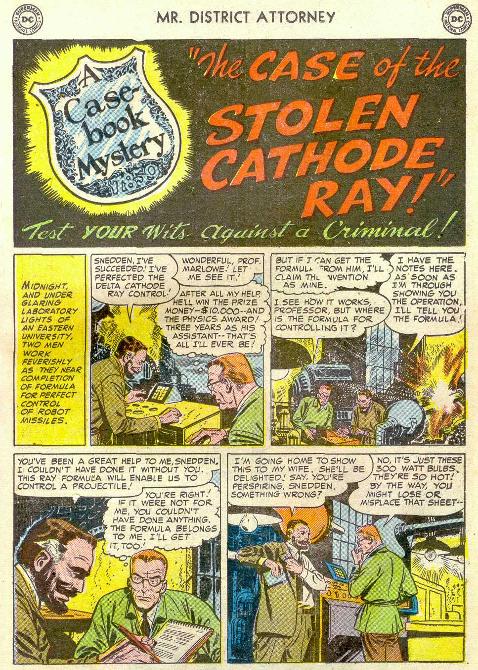 Read online Mr. District Attorney comic -  Issue #22 - 33