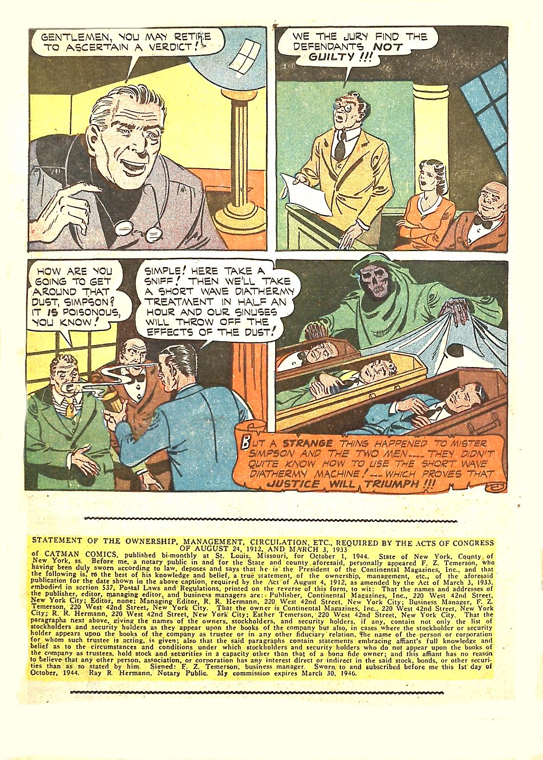 Read online Cat-Man Comics comic -  Issue #30 - 50
