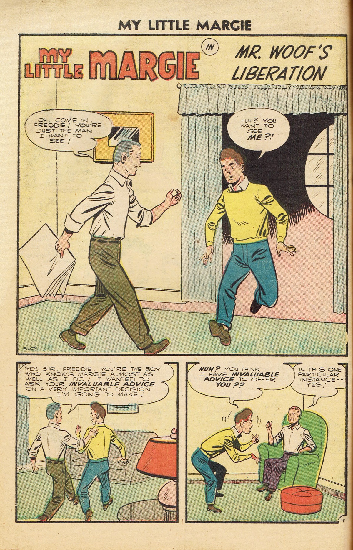Read online My Little Margie (1954) comic -  Issue #20 - 73
