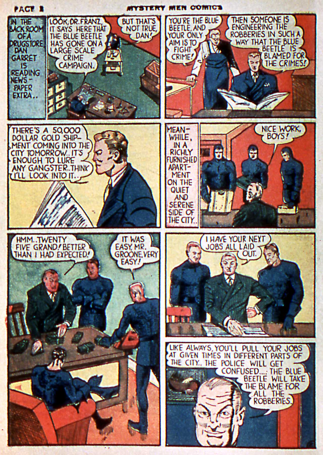 Read online Mystery Men Comics comic -  Issue #7 - 4