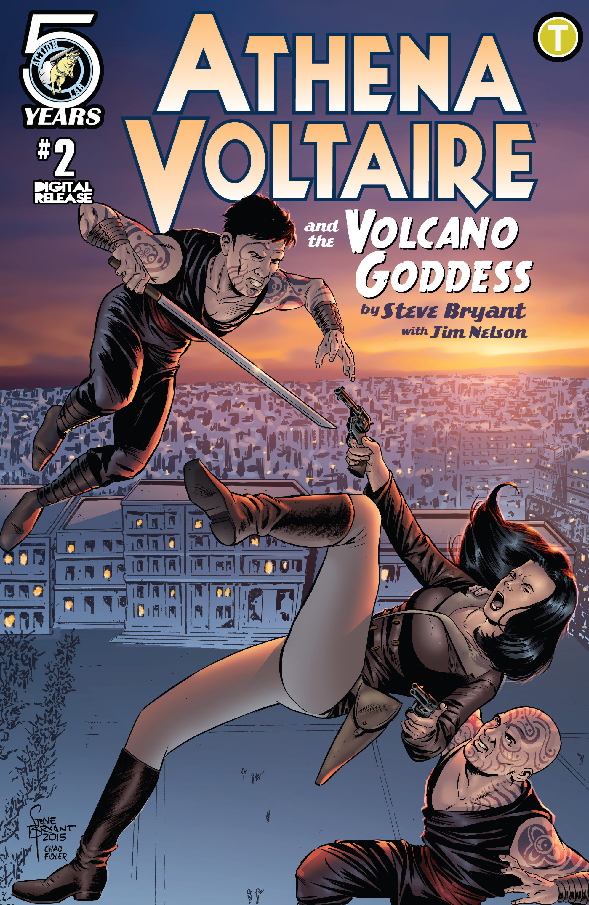 Read online Athena Voltaire and the Volcano Goddess comic -  Issue #2 - 1