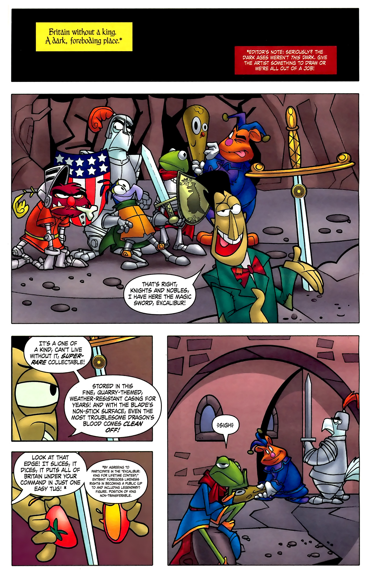 Read online Muppet King Arthur comic -  Issue #1 - 4