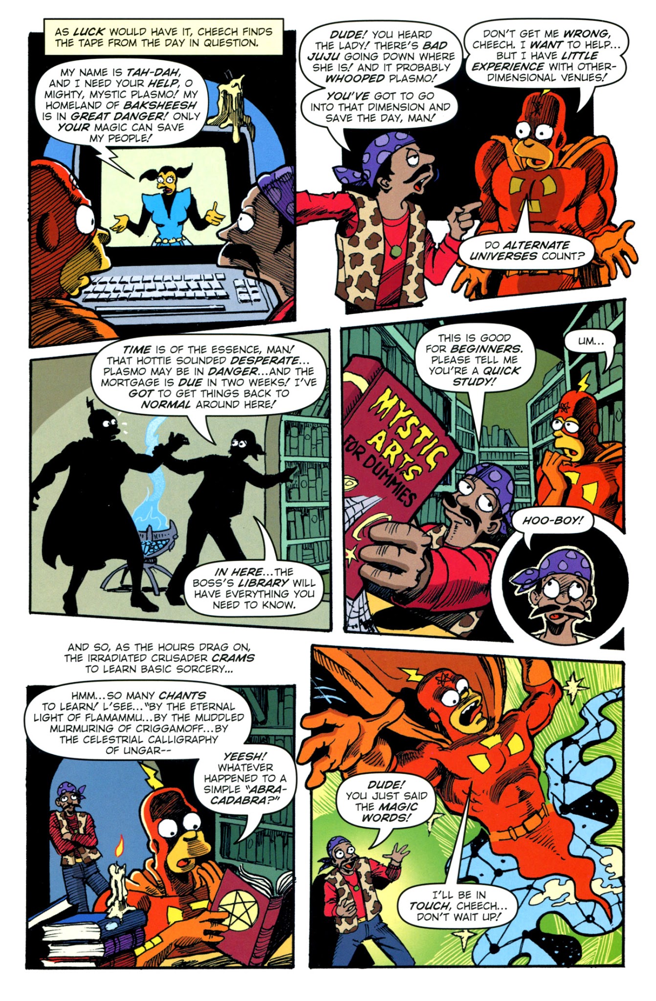 Read online Bongo Comics Presents Simpsons Super Spectacular comic -  Issue #15 - 19