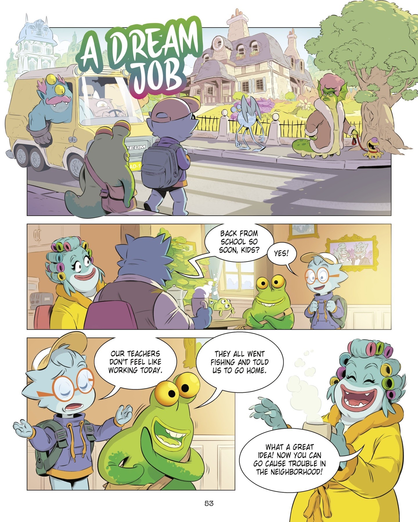 Read online The School for Little Monsters: It's Tough Being Flop comic -  Issue # TPB - 53