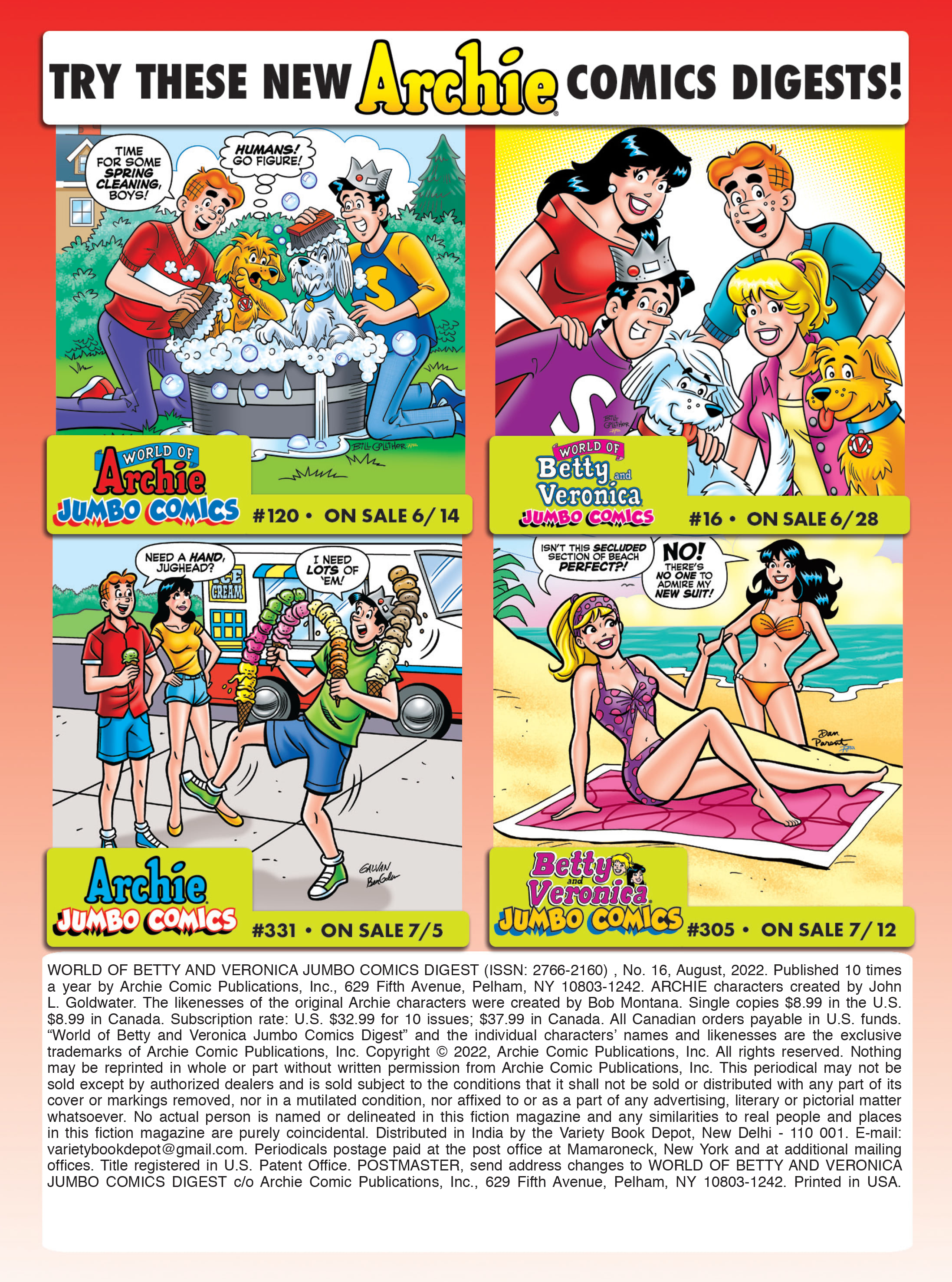 Read online World of Betty & Veronica Digest comic -  Issue #16 - 181