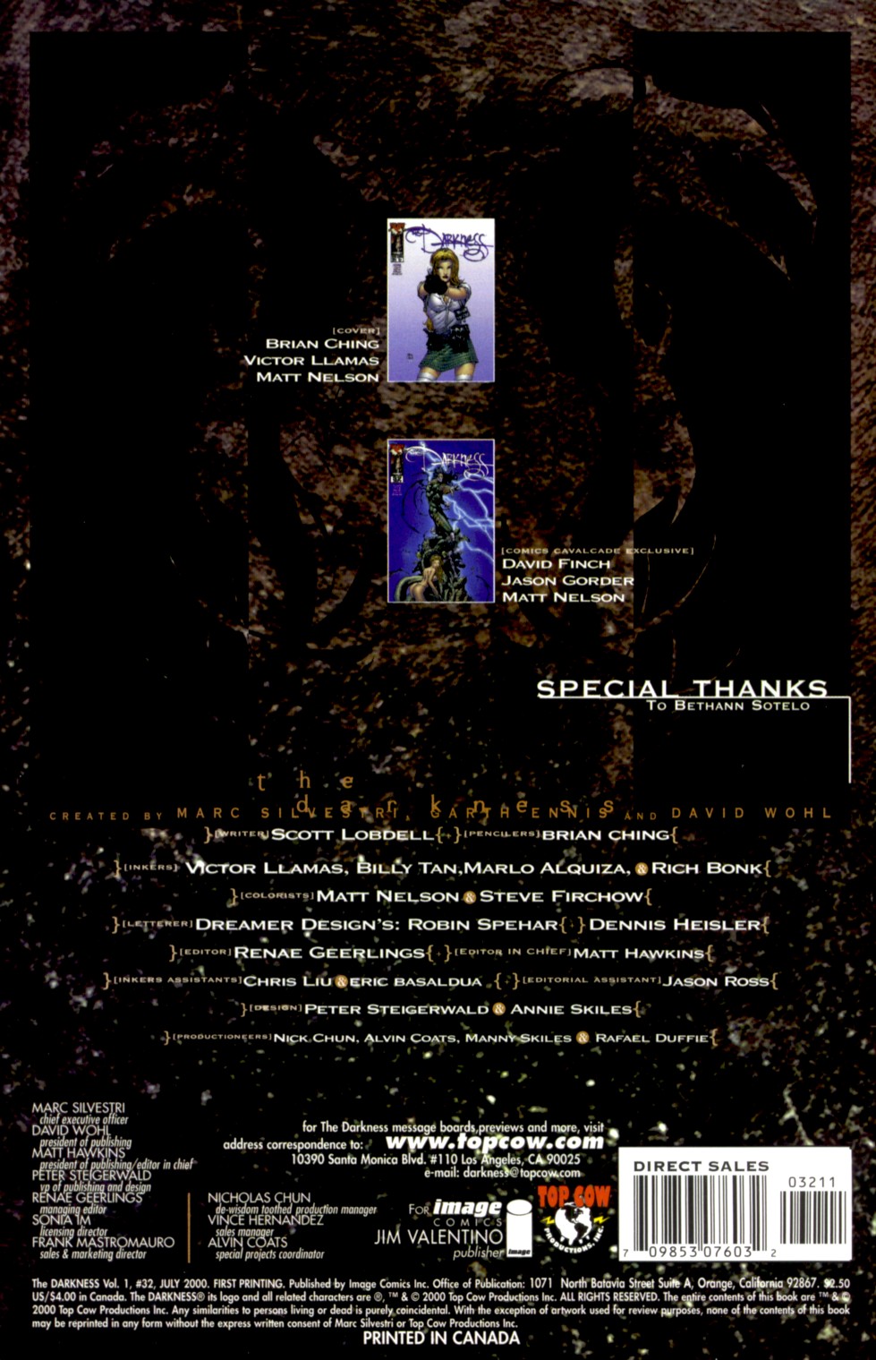 Read online The Darkness (1996) comic -  Issue #32 - 2