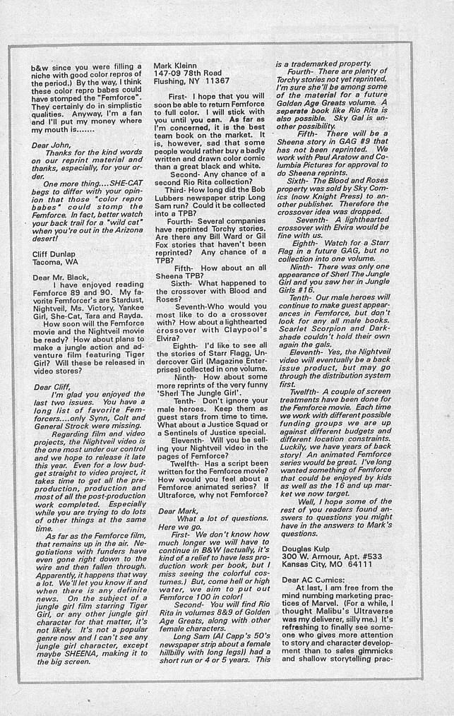 Read online Femforce comic -  Issue #92 - 28