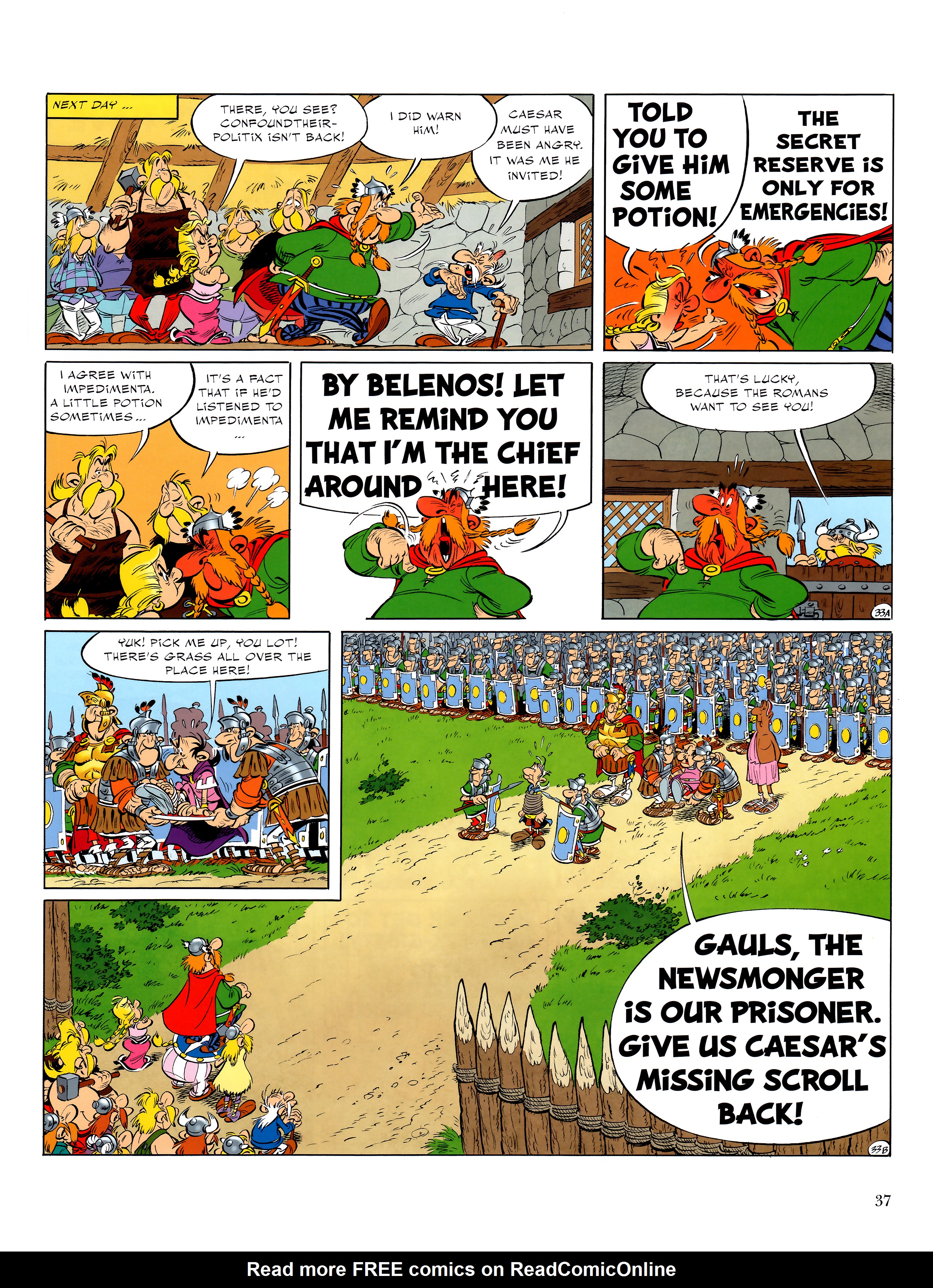 Read online Asterix comic -  Issue #36 - 38