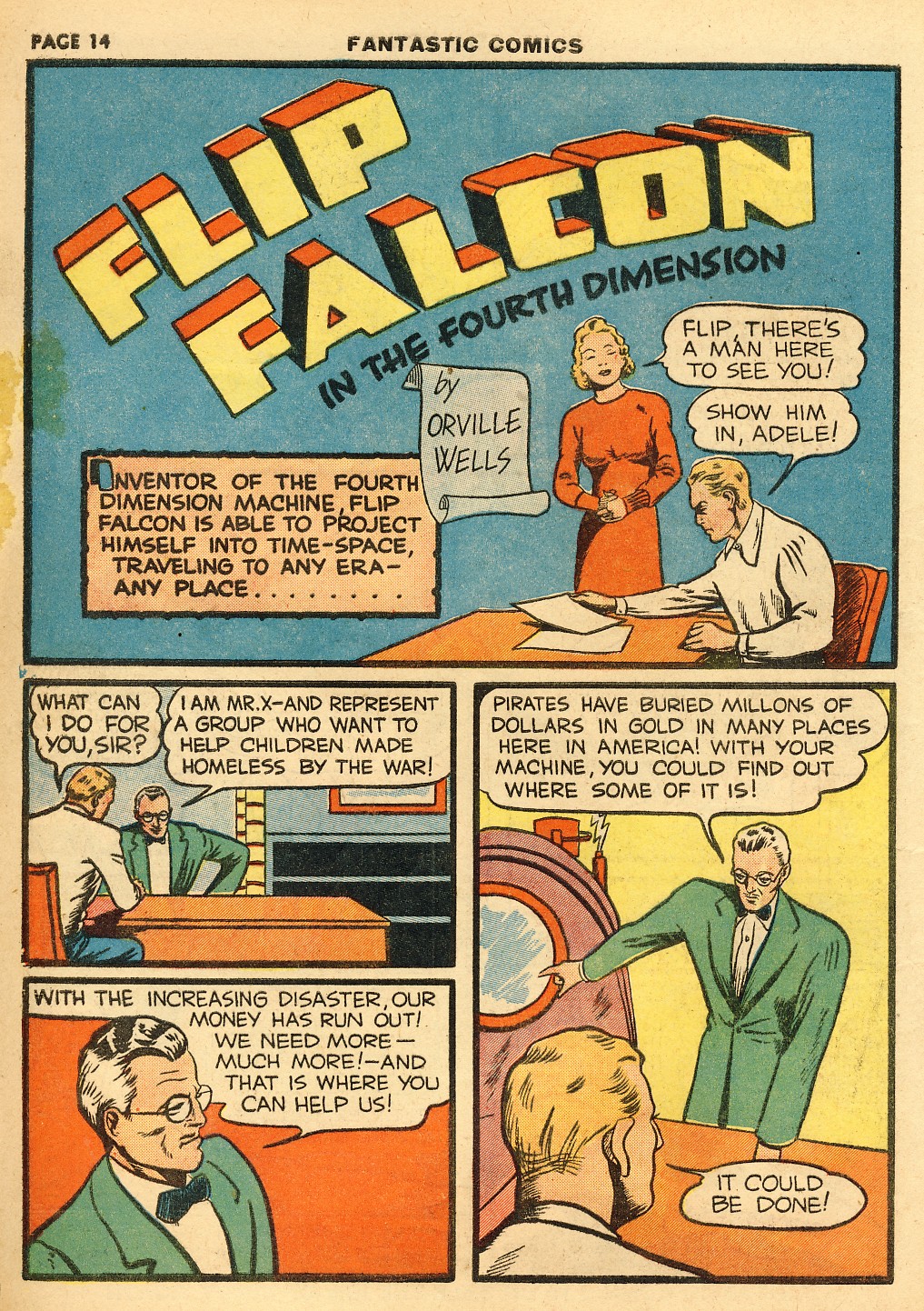 Read online Fantastic Comics comic -  Issue #10 - 15