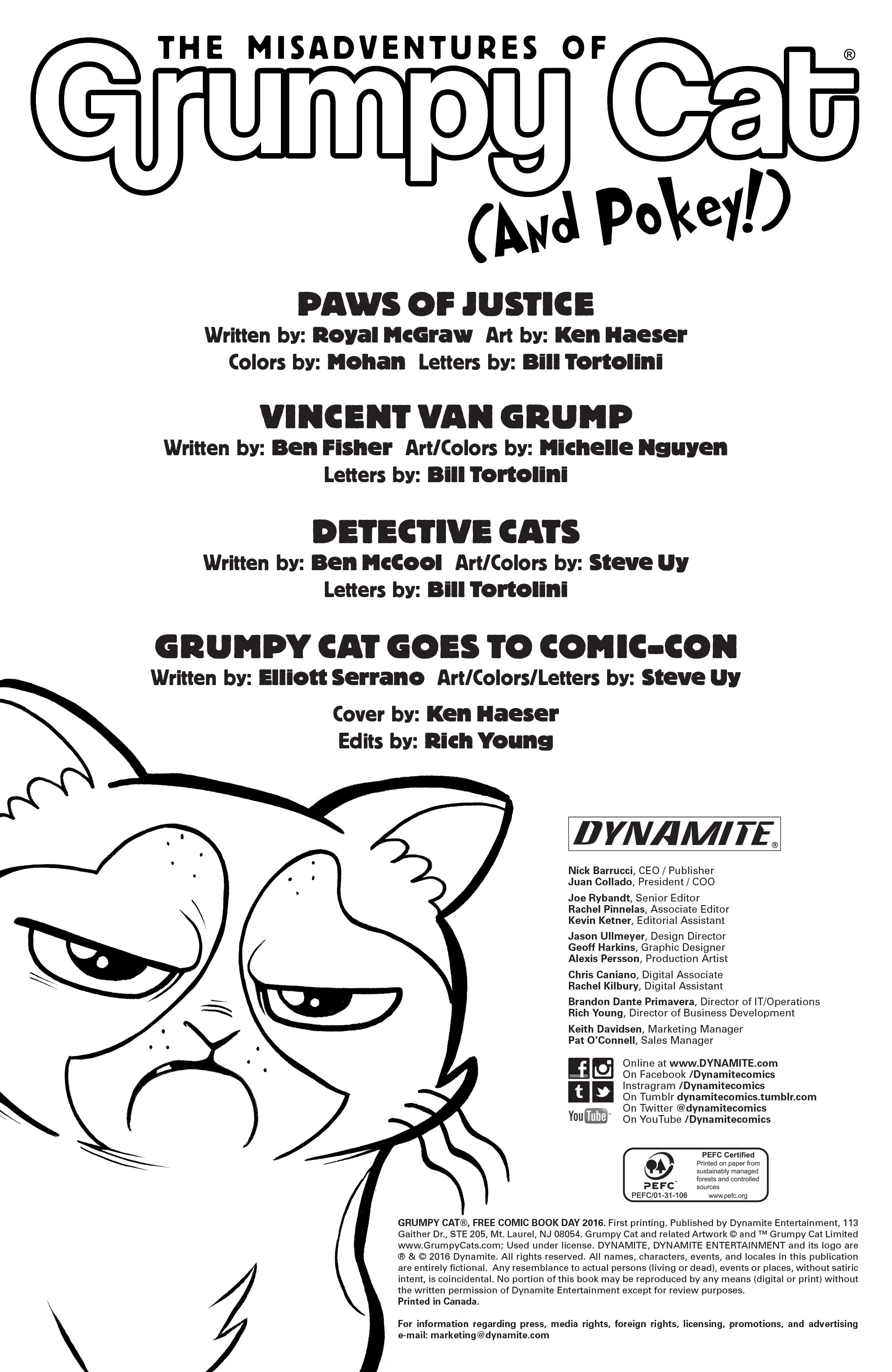 Read online Free Comic Book Day 2016 comic -  Issue # Grumpy Cat - 2