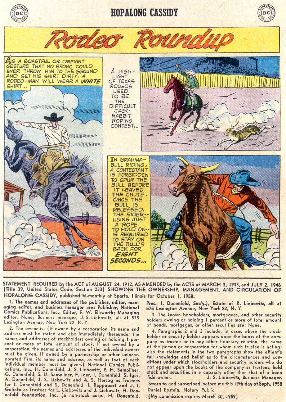 Read online Hopalong Cassidy comic -  Issue #134 - 24