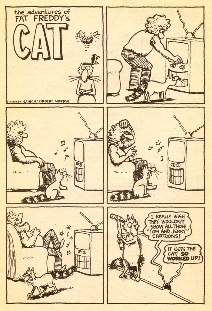 Read online Adventures of Fat Freddy's Cat comic -  Issue #5 - 40