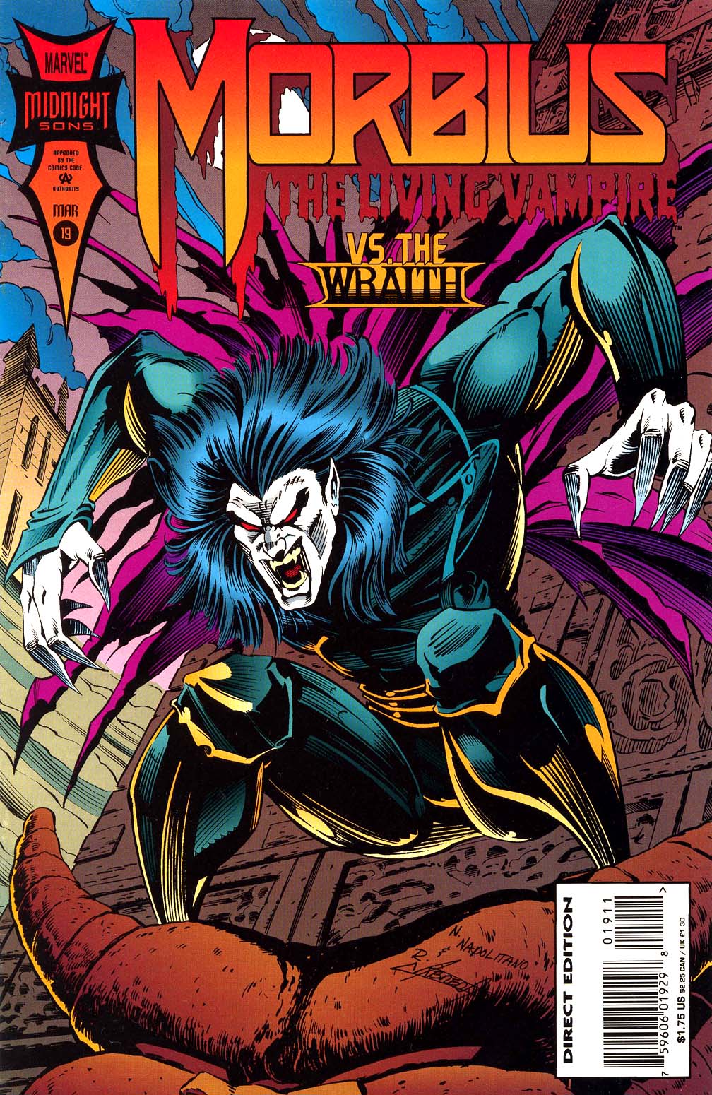 Read online Morbius: The Living Vampire (1992) comic -  Issue #19 - 1