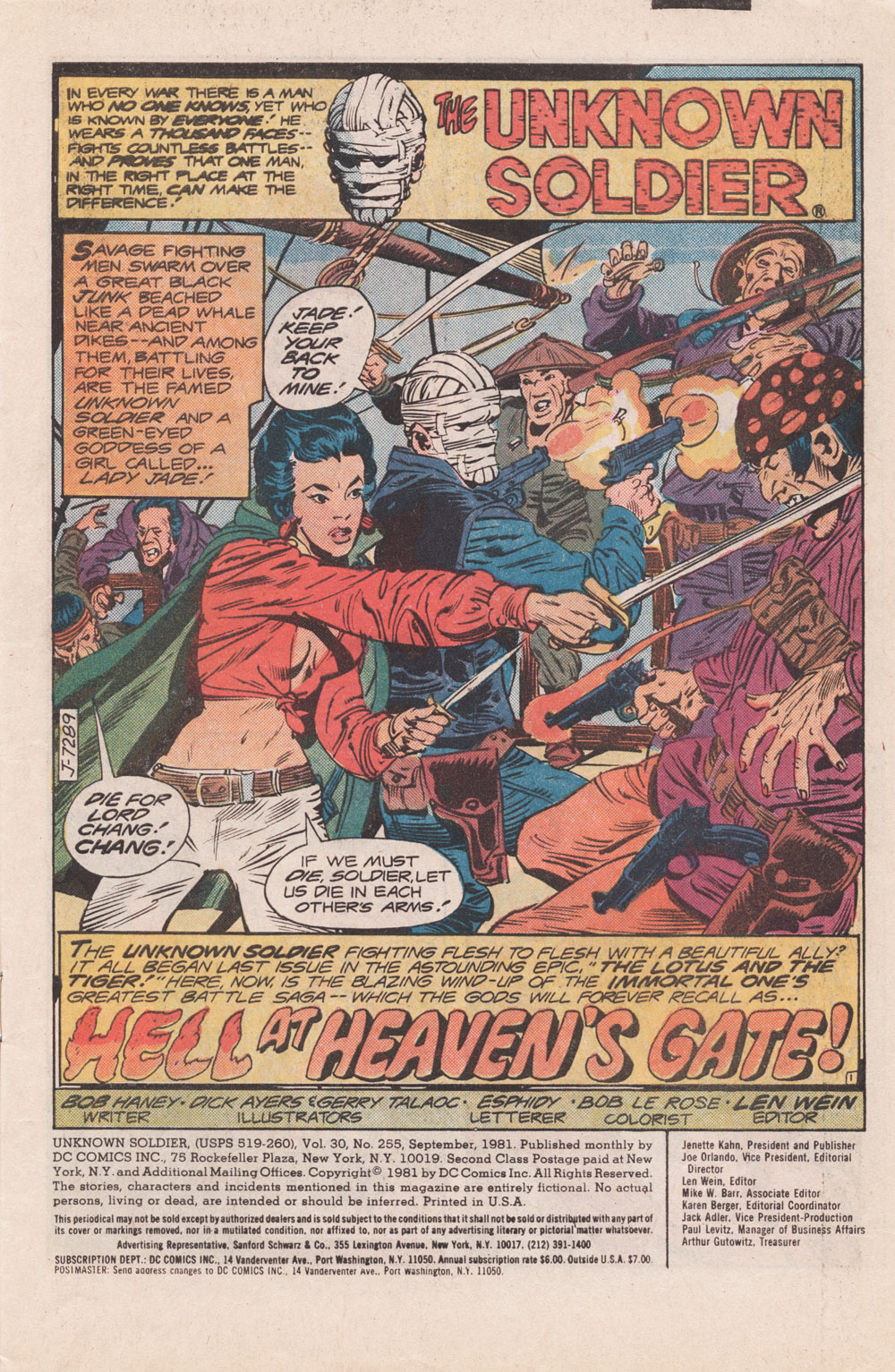 Read online Unknown Soldier (1977) comic -  Issue #255 - 3