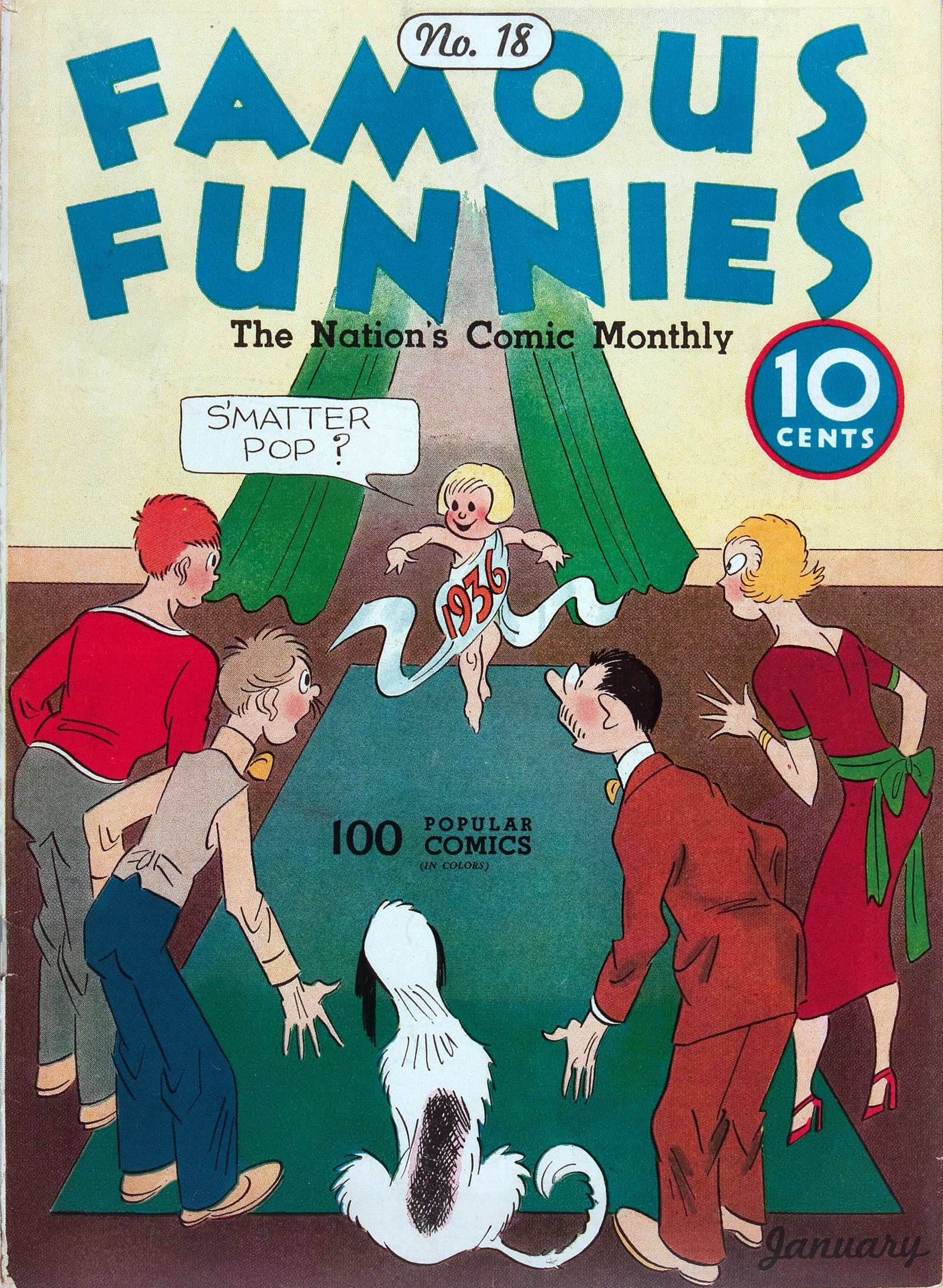 Read online Famous Funnies comic -  Issue #18 - 1