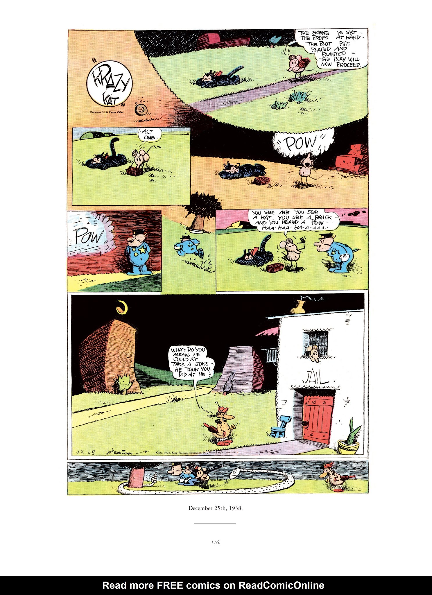 Read online Krazy & Ignatz comic -  Issue # TPB 10 - 114