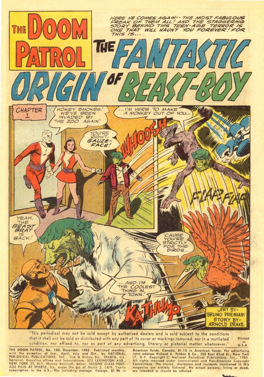 Read online Doom Patrol (1964) comic -  Issue #100 - 3