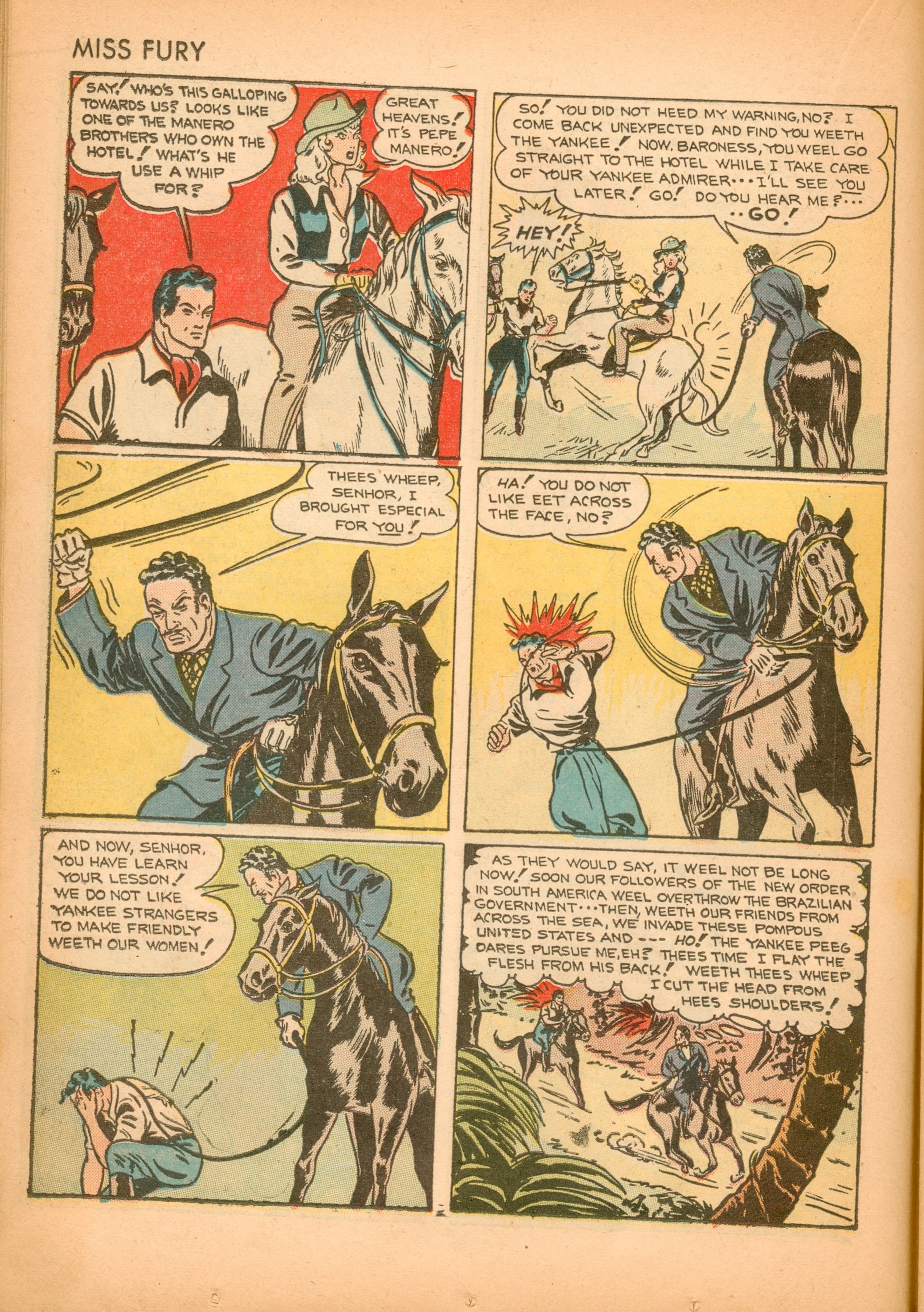Read online Miss Fury (1942) comic -  Issue #2 - 19