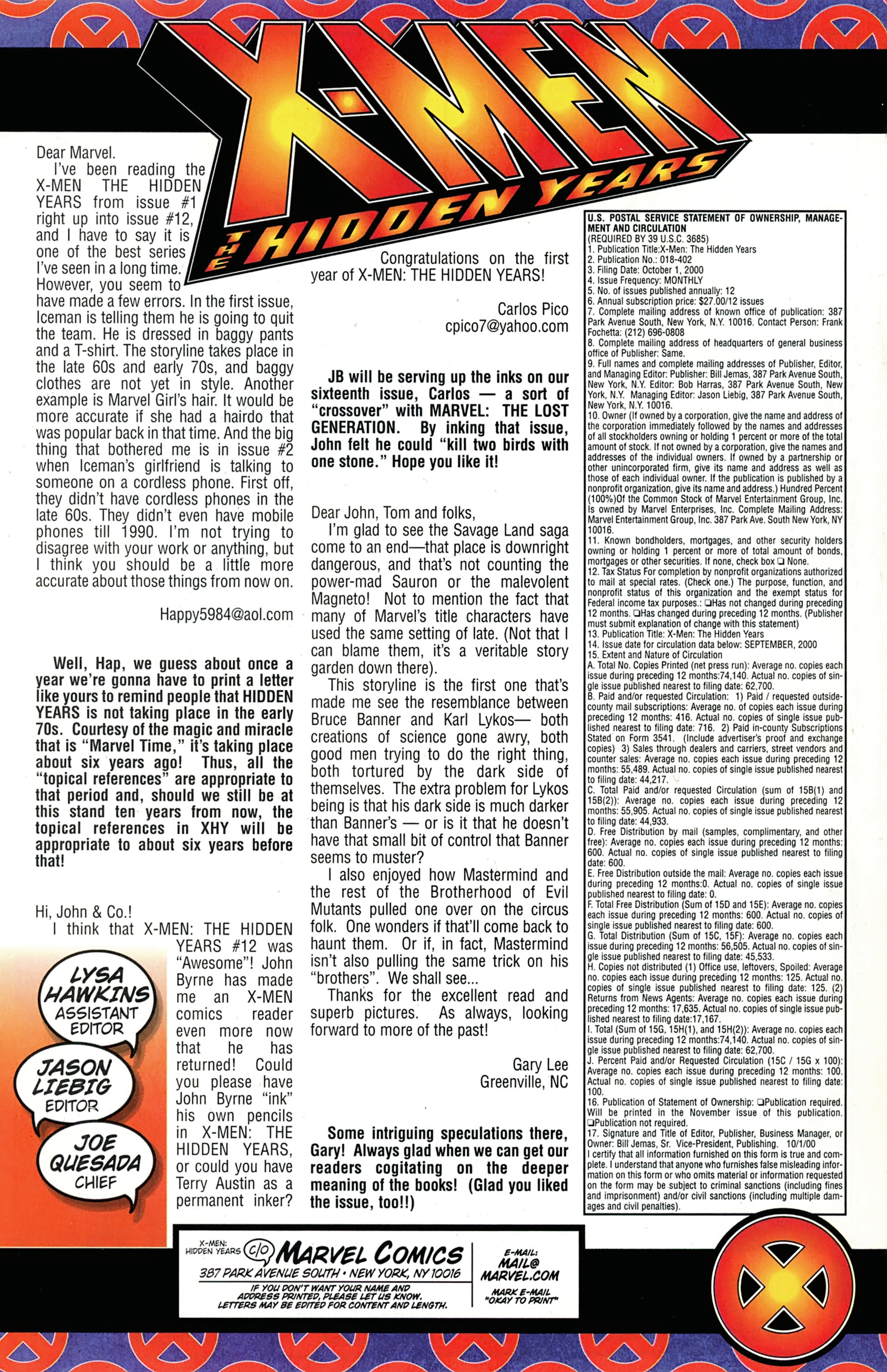 Read online X-Men: Hidden Years comic -  Issue #14 - 24