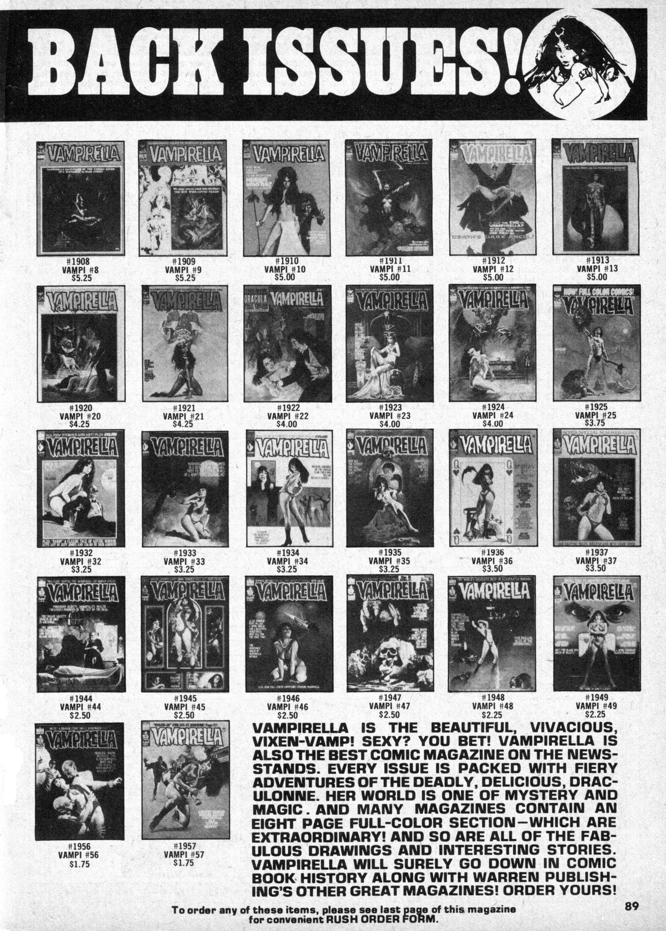 Read online Vampirella (1969) comic -  Issue #58 - 89