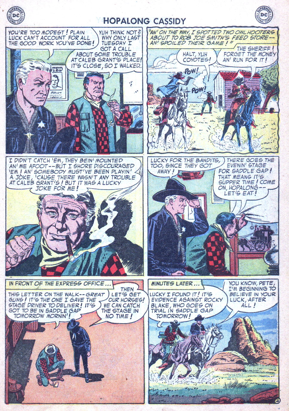 Read online Hopalong Cassidy comic -  Issue #86 - 27