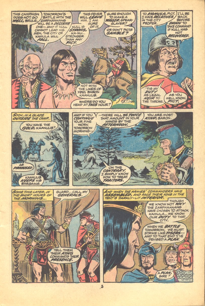 Read online Kull, the Conqueror (1971) comic -  Issue #10 - 5