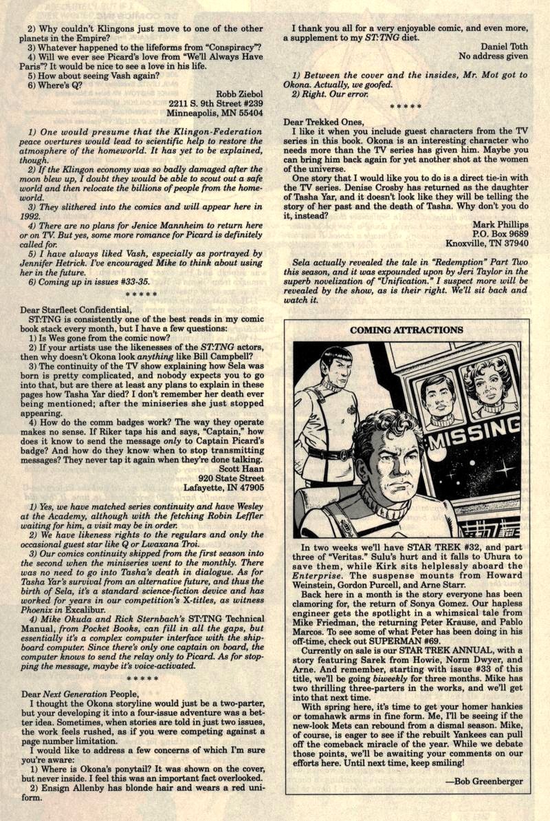 Read online Star Trek: The Next Generation (1989) comic -  Issue #31 - 27