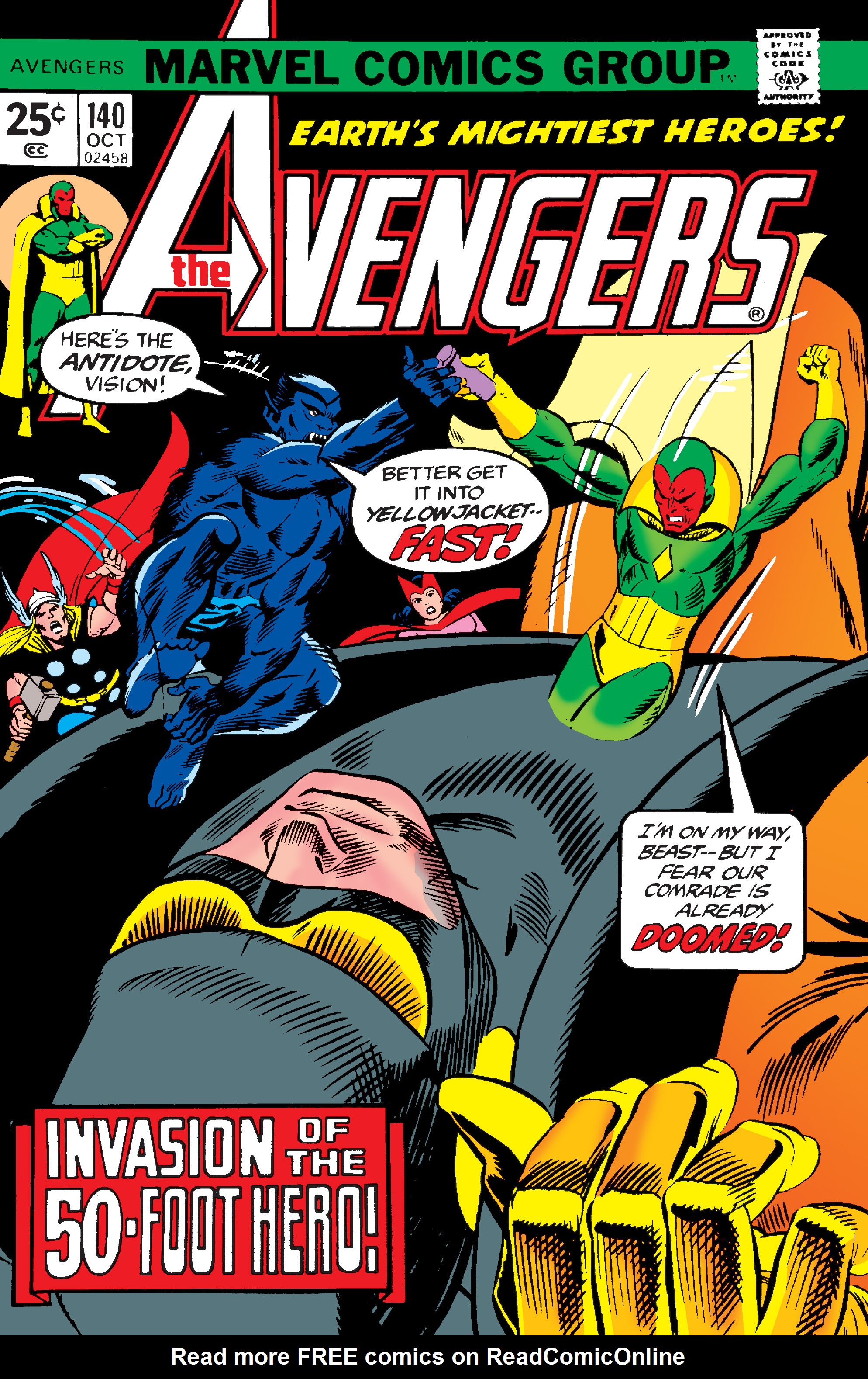 Read online The Avengers (1963) comic -  Issue #140 - 1