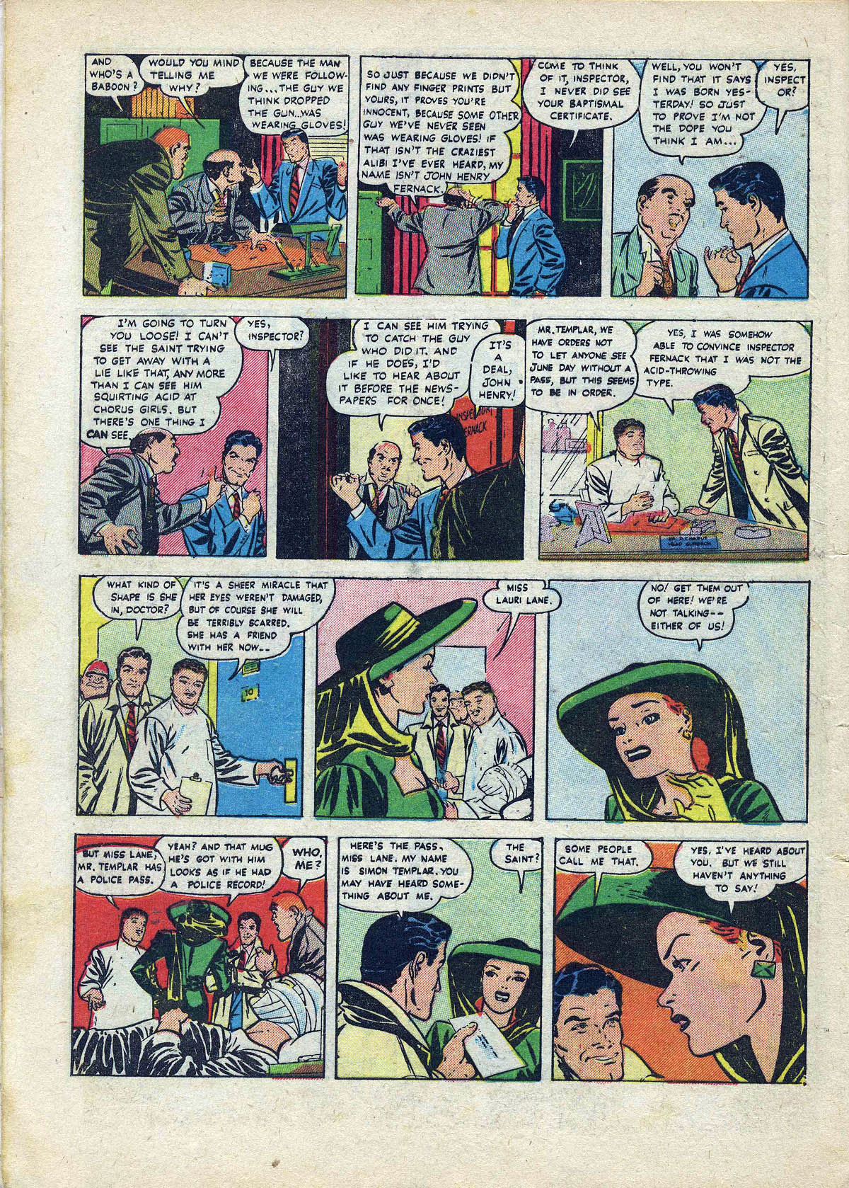 Read online The Saint (1947) comic -  Issue #8 - 8
