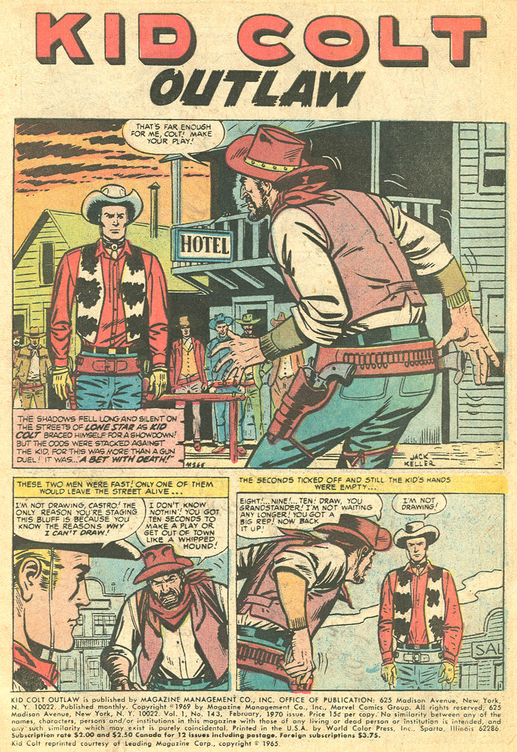 Read online Kid Colt Outlaw comic -  Issue #143 - 3