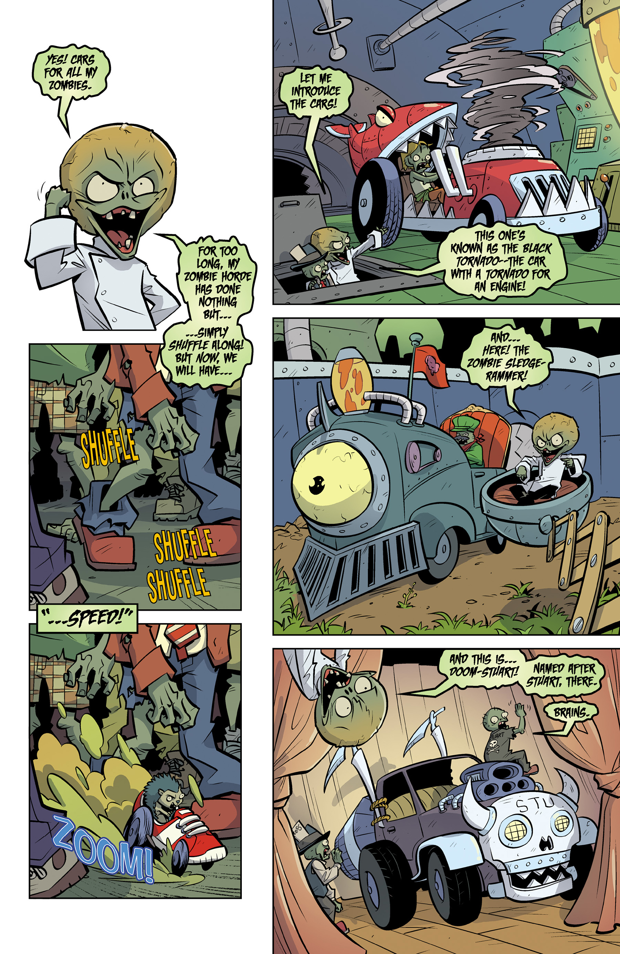 Read online Plants vs. Zombies: Petal to the Metal comic -  Issue #7 - 13