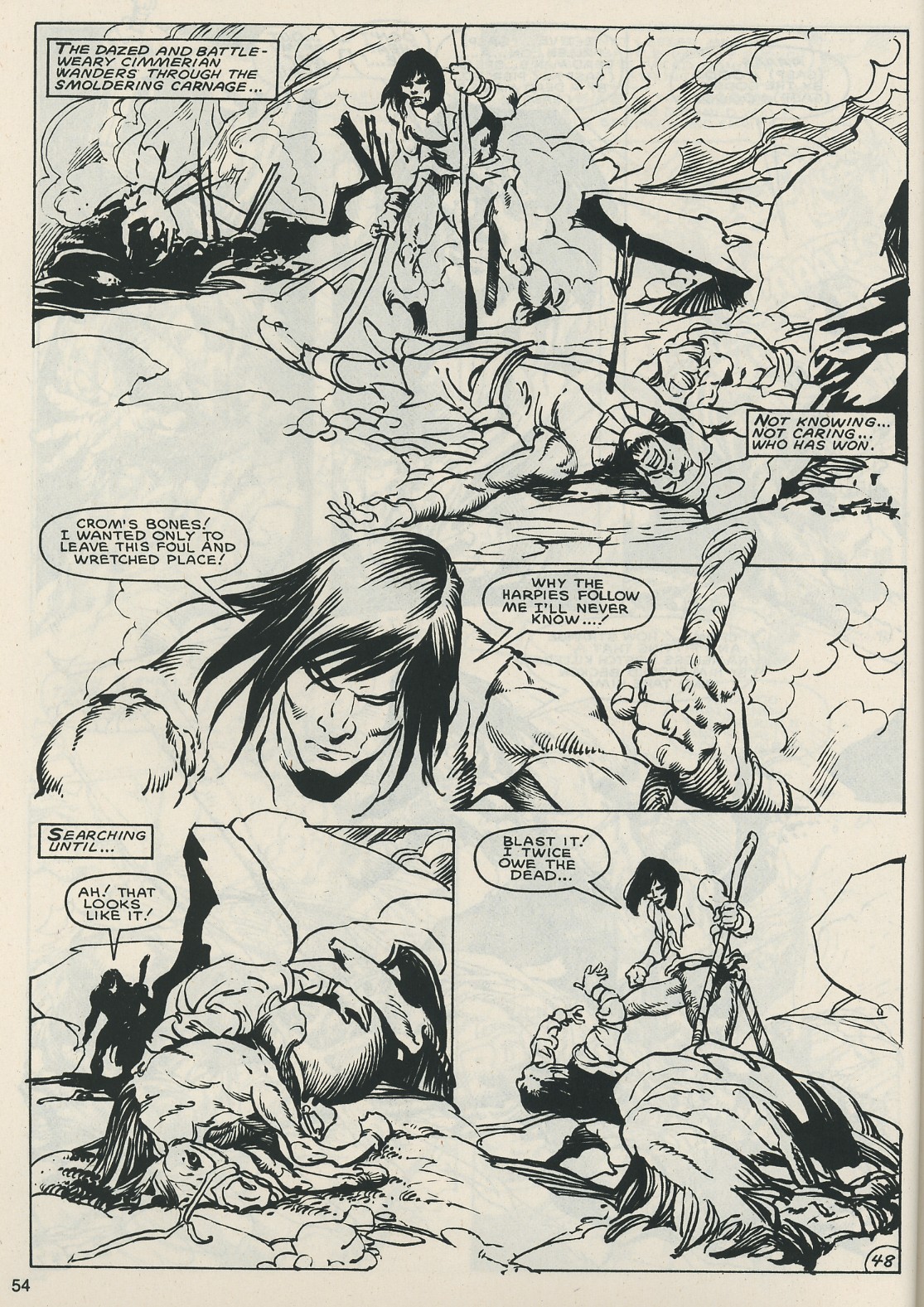 Read online The Savage Sword Of Conan comic -  Issue #121 - 54