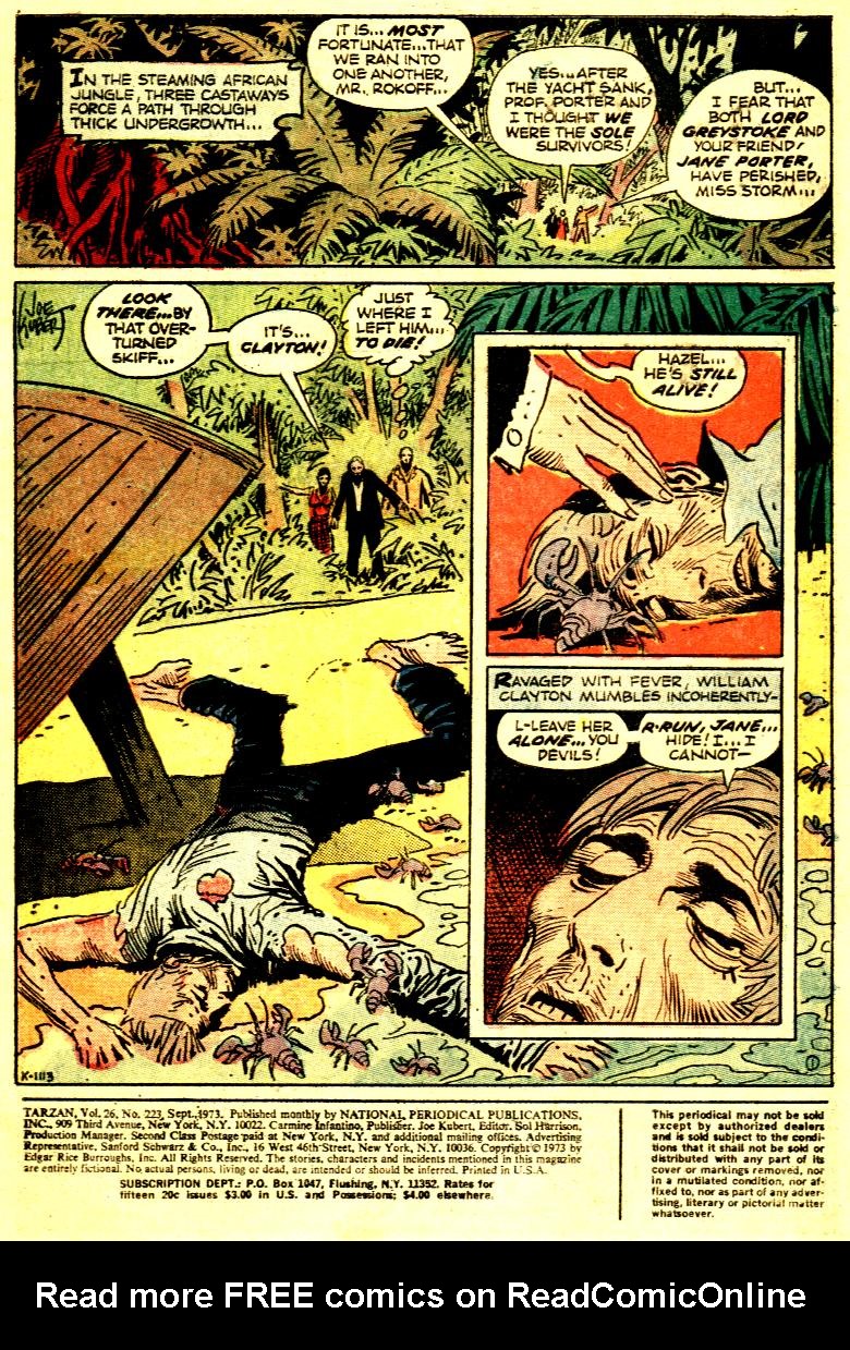 Read online Tarzan (1972) comic -  Issue #223 - 1