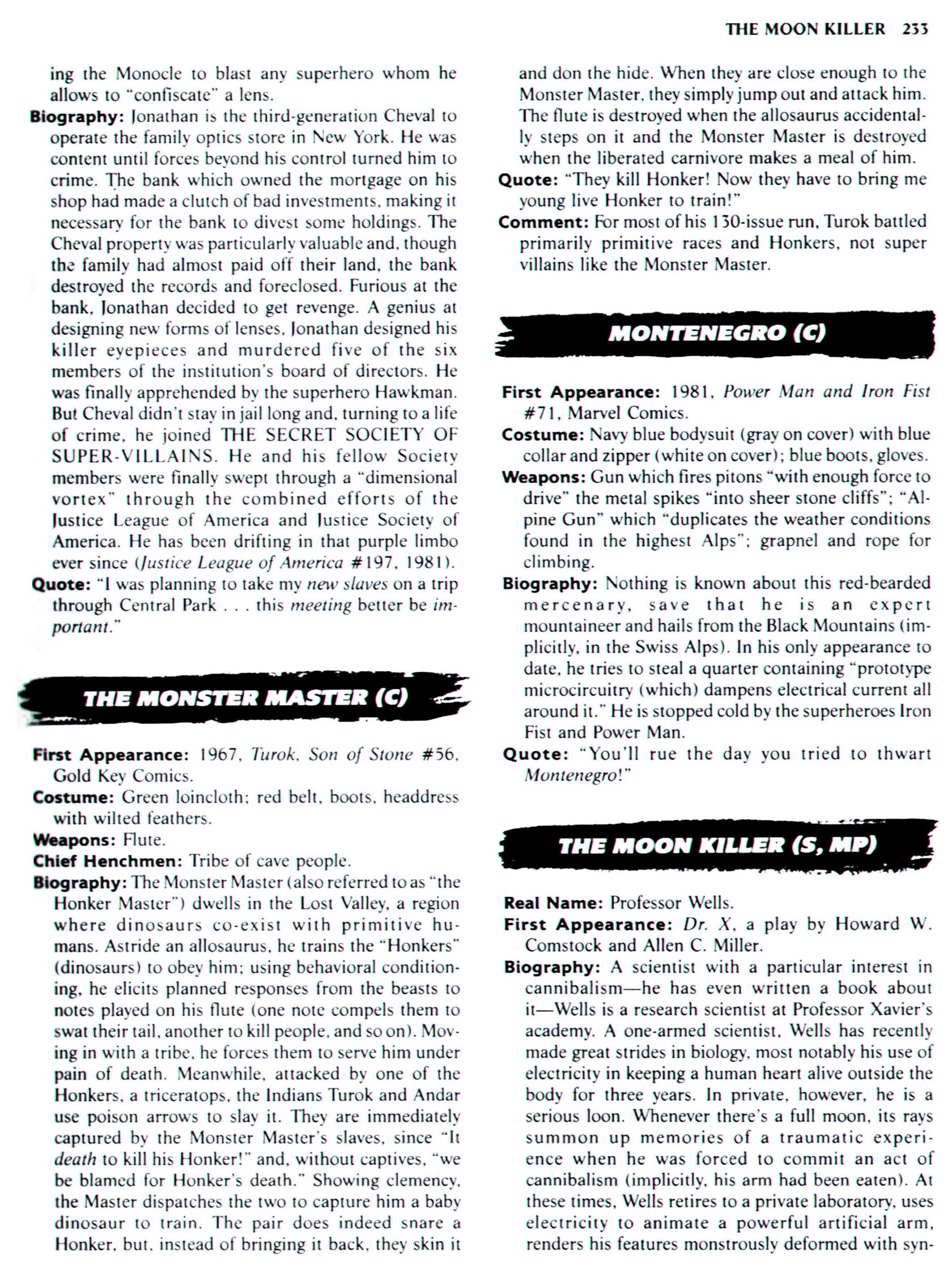 Read online The Encyclopedia of Super Villains comic -  Issue # TPB (Part 2) - 8