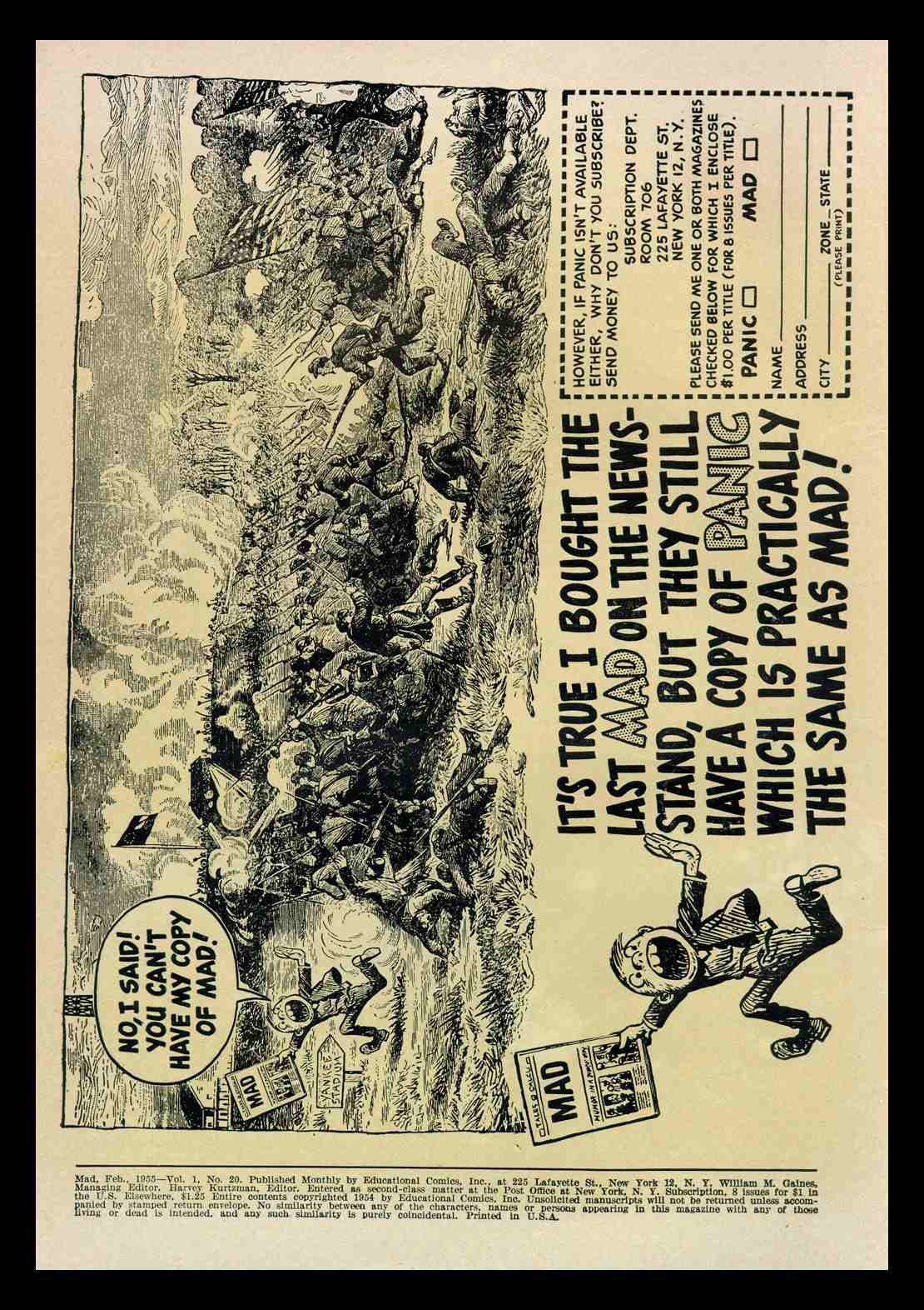 Read online MAD comic -  Issue #20 - 2