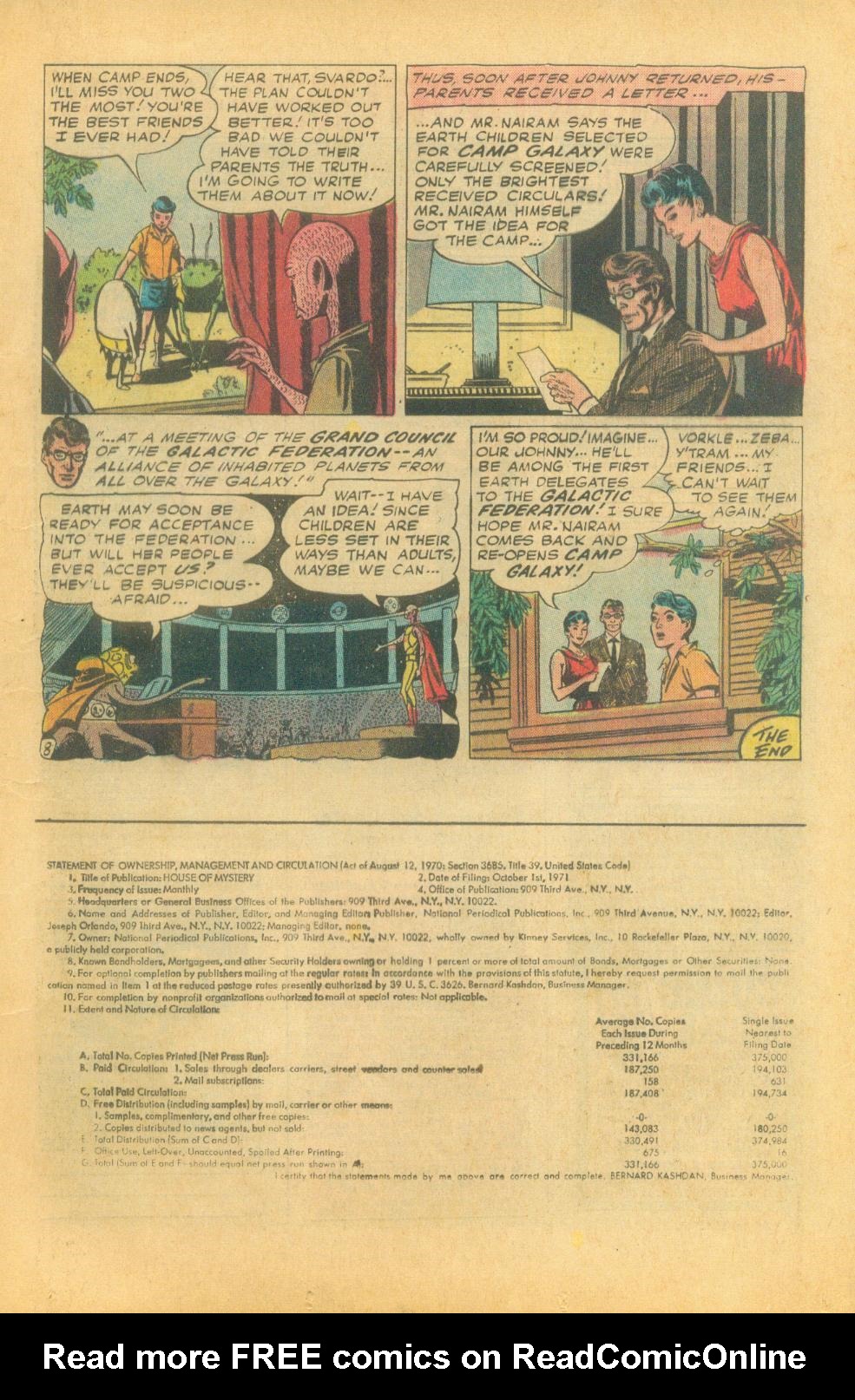 Read online House of Mystery (1951) comic -  Issue #200 - 19