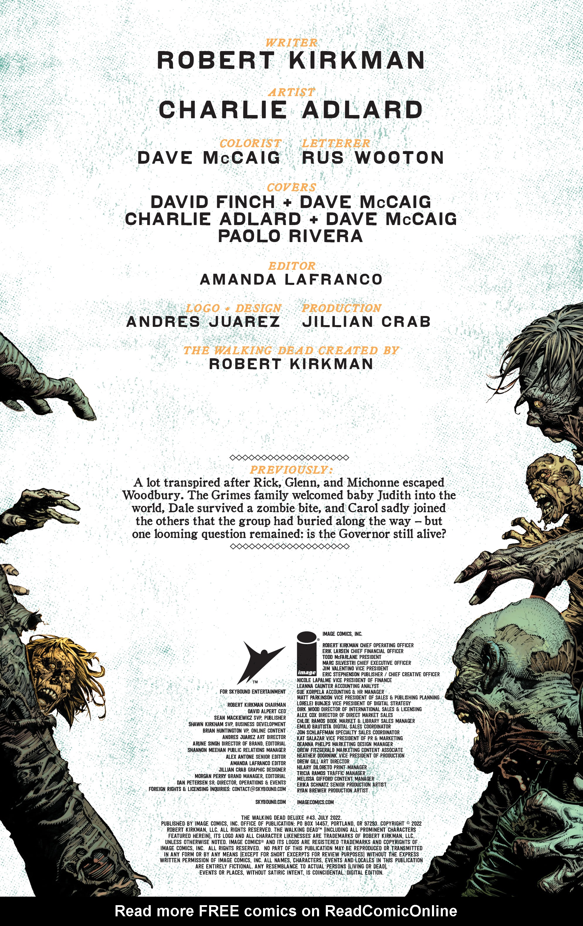 Read online The Walking Dead Deluxe comic -  Issue #43 - 2