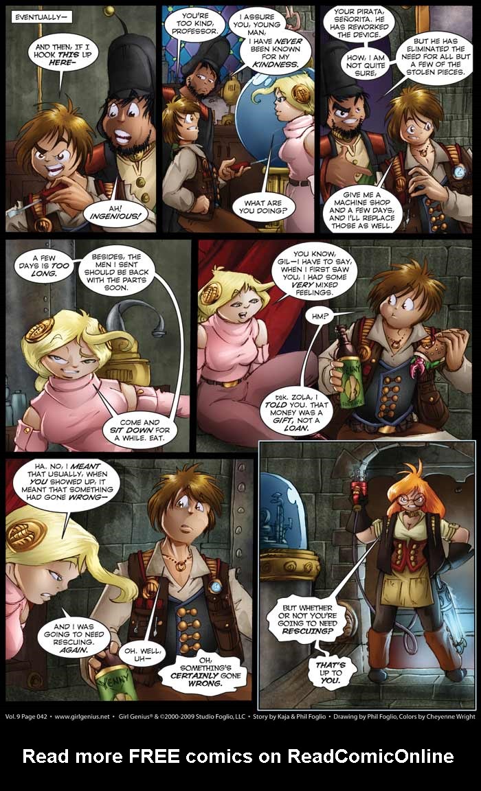 Read online Girl Genius (2002) comic -  Issue #9 - 43