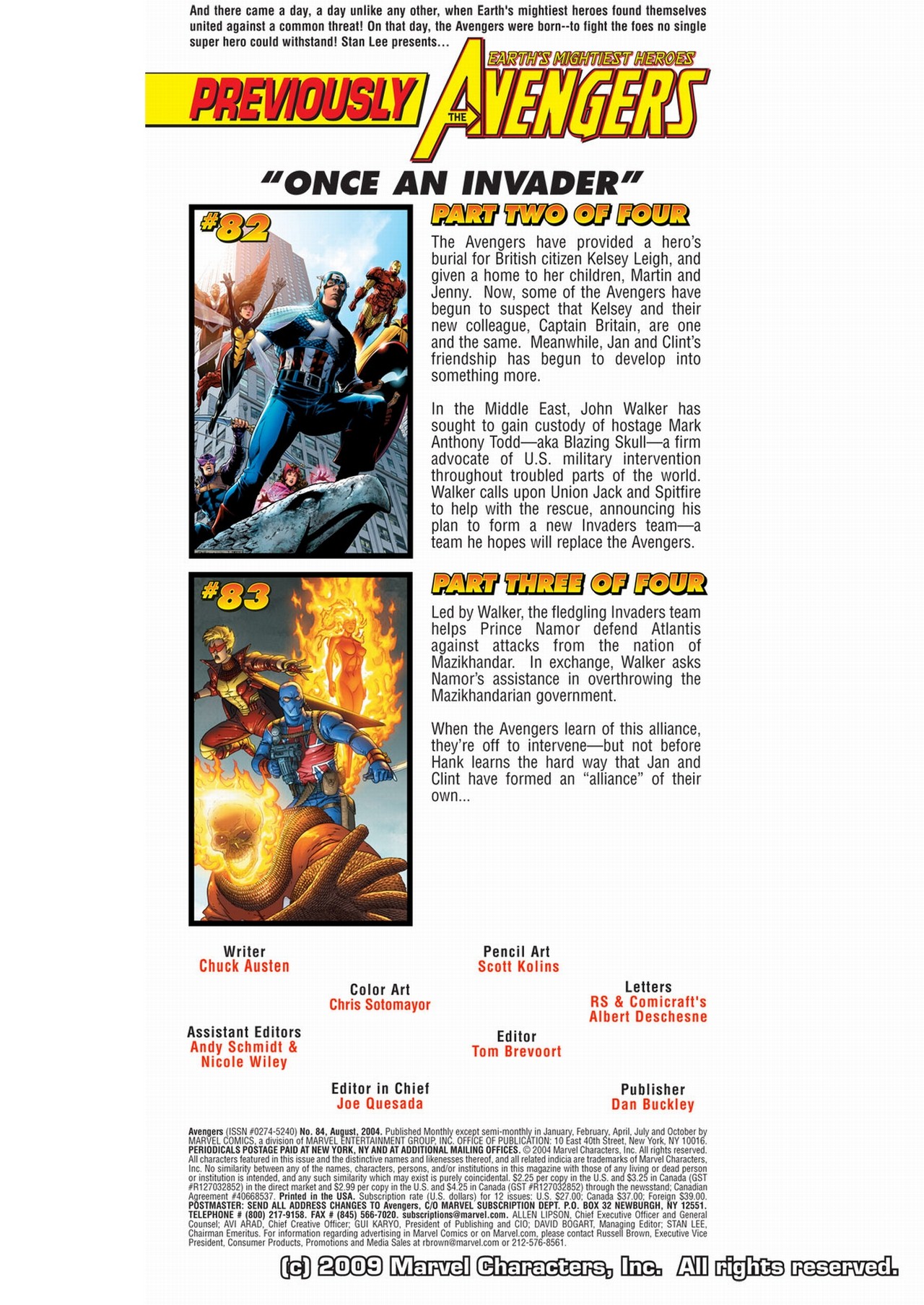 Read online Avengers (1998) comic -  Issue #84 - 2