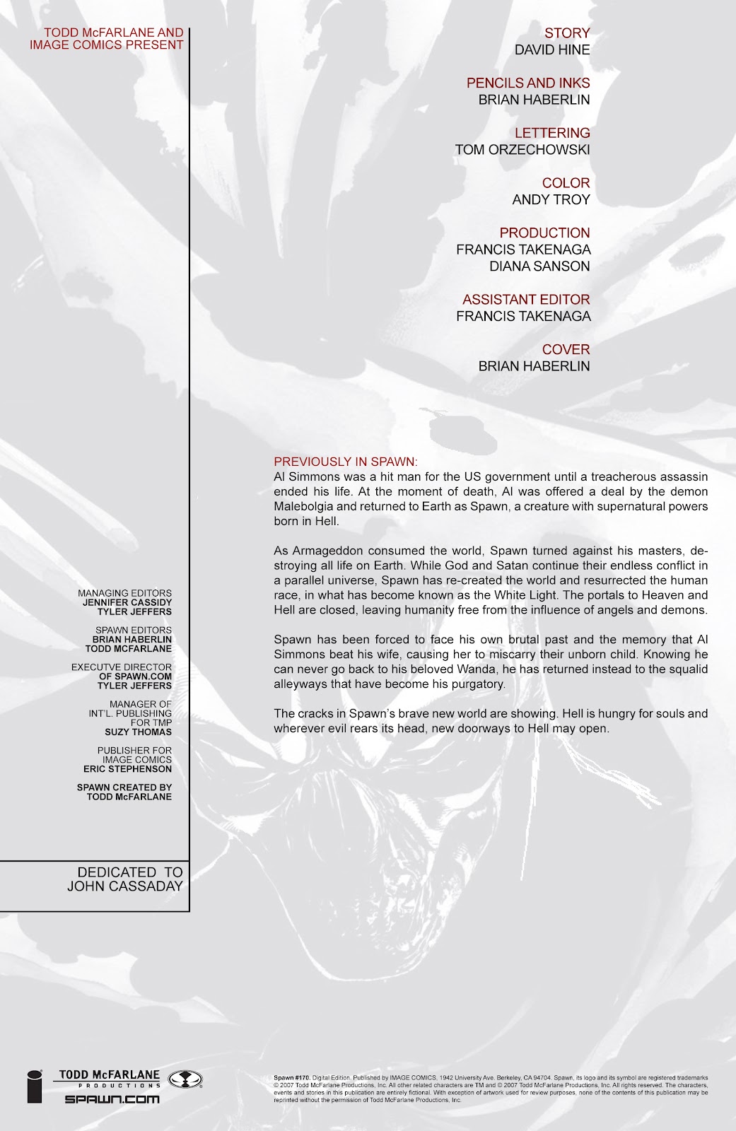 Spawn issue 170 - Page 2