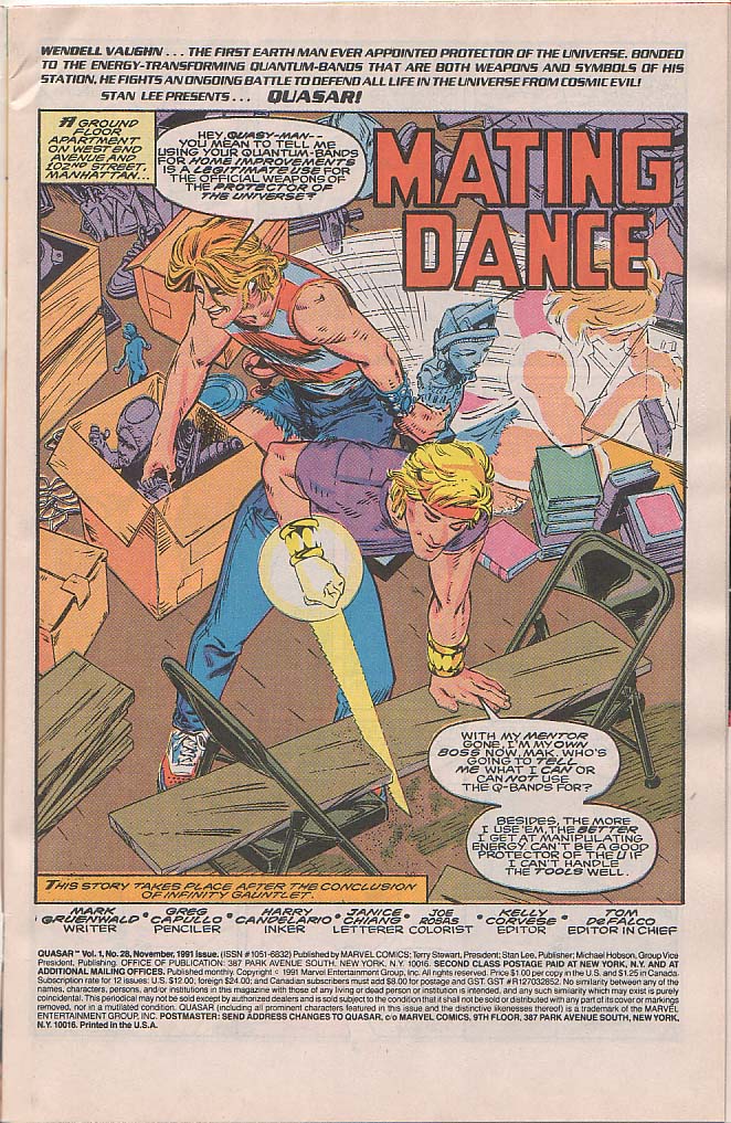 Read online Quasar comic -  Issue #28 - 2