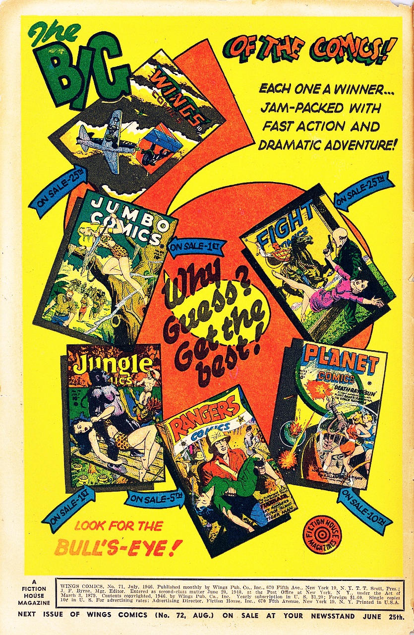 Read online Wings Comics comic -  Issue #71 - 2