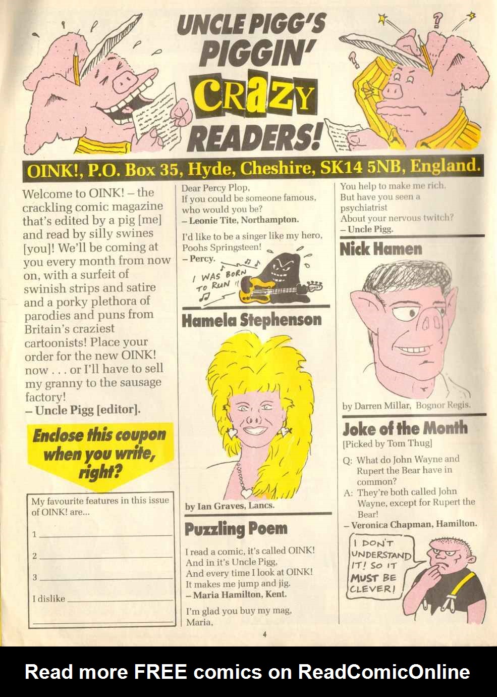 Read online Oink! comic -  Issue #63 - 4