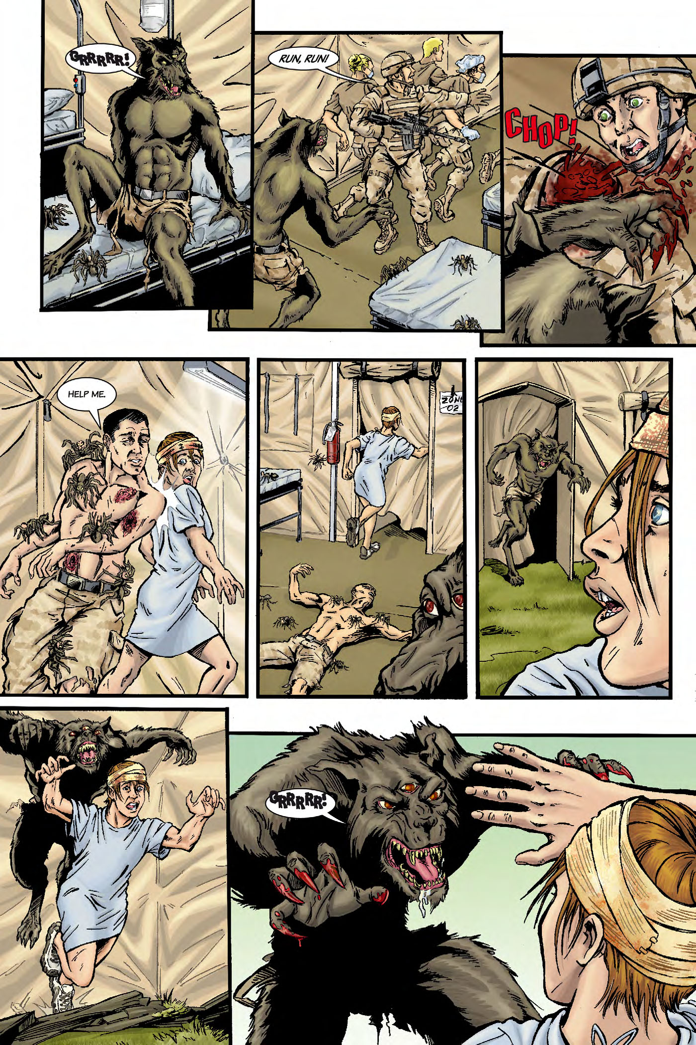 Read online Nazi Werewolves from Outer Space comic -  Issue #3 - 23